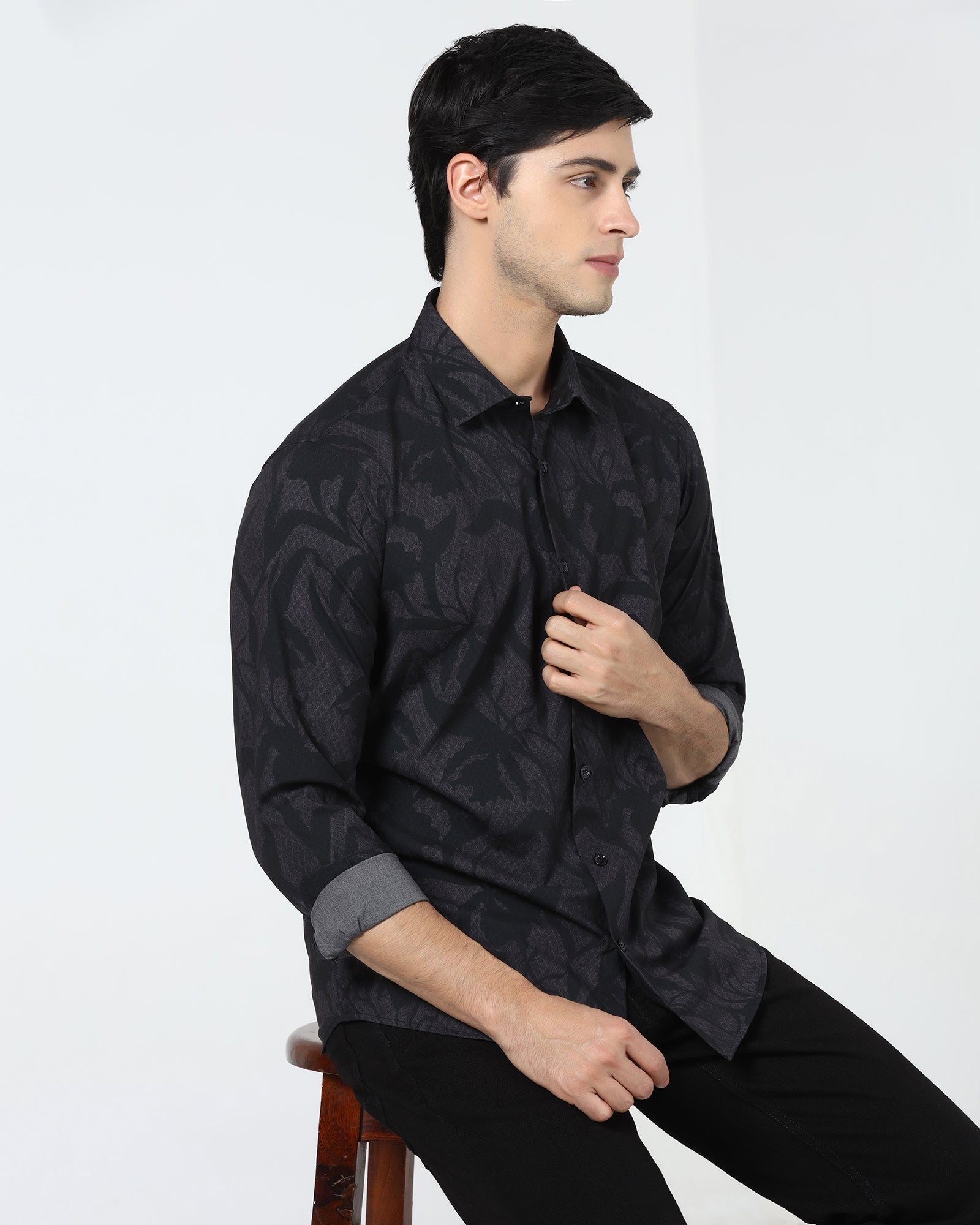 Purple Printed Shirt - Tropika