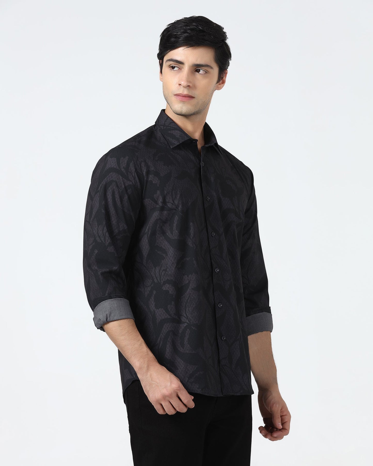 Purple Printed Shirt - Tropika