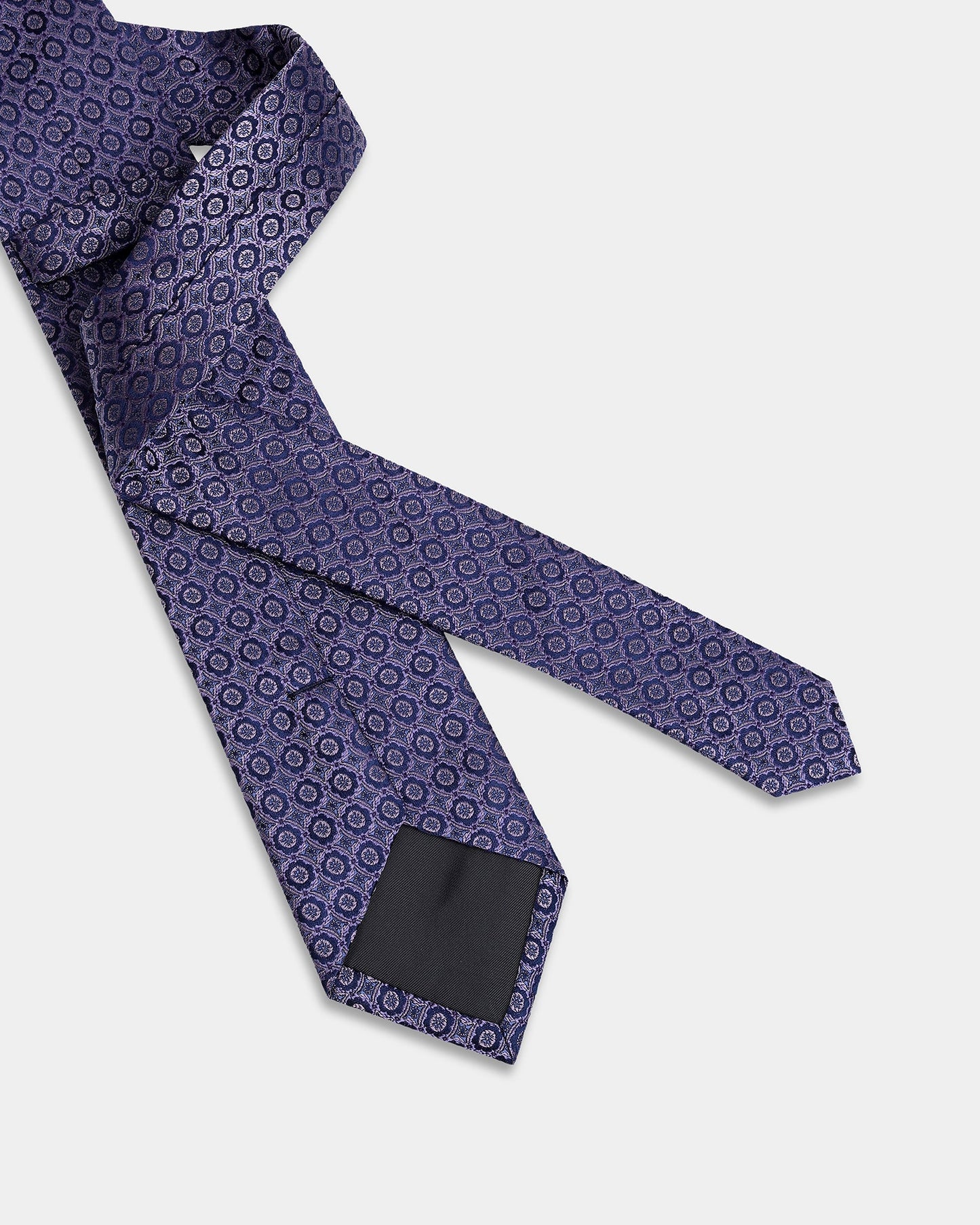 Purple Silk Jacquard Tie - Alva