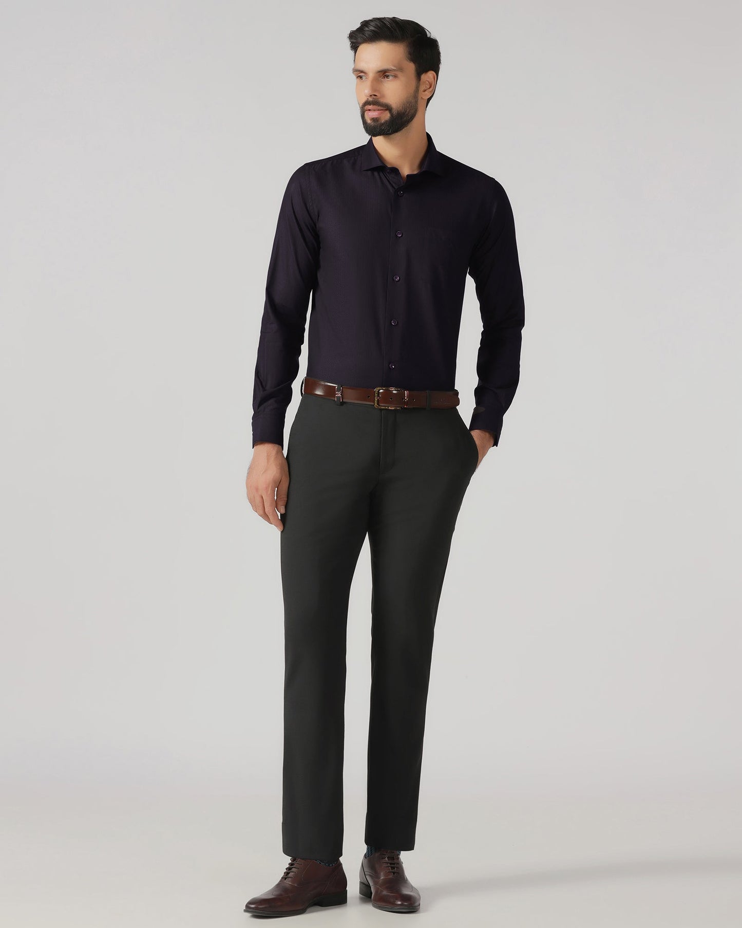 Purple Stripe Shirt - Recruit