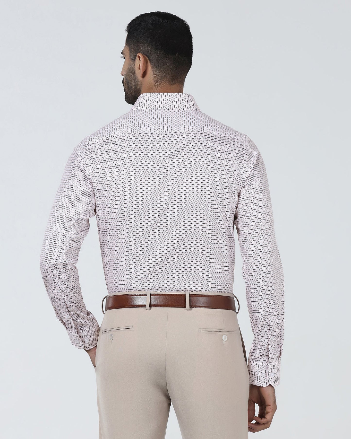 Red Unwrinkle Printed Shirt - Everest