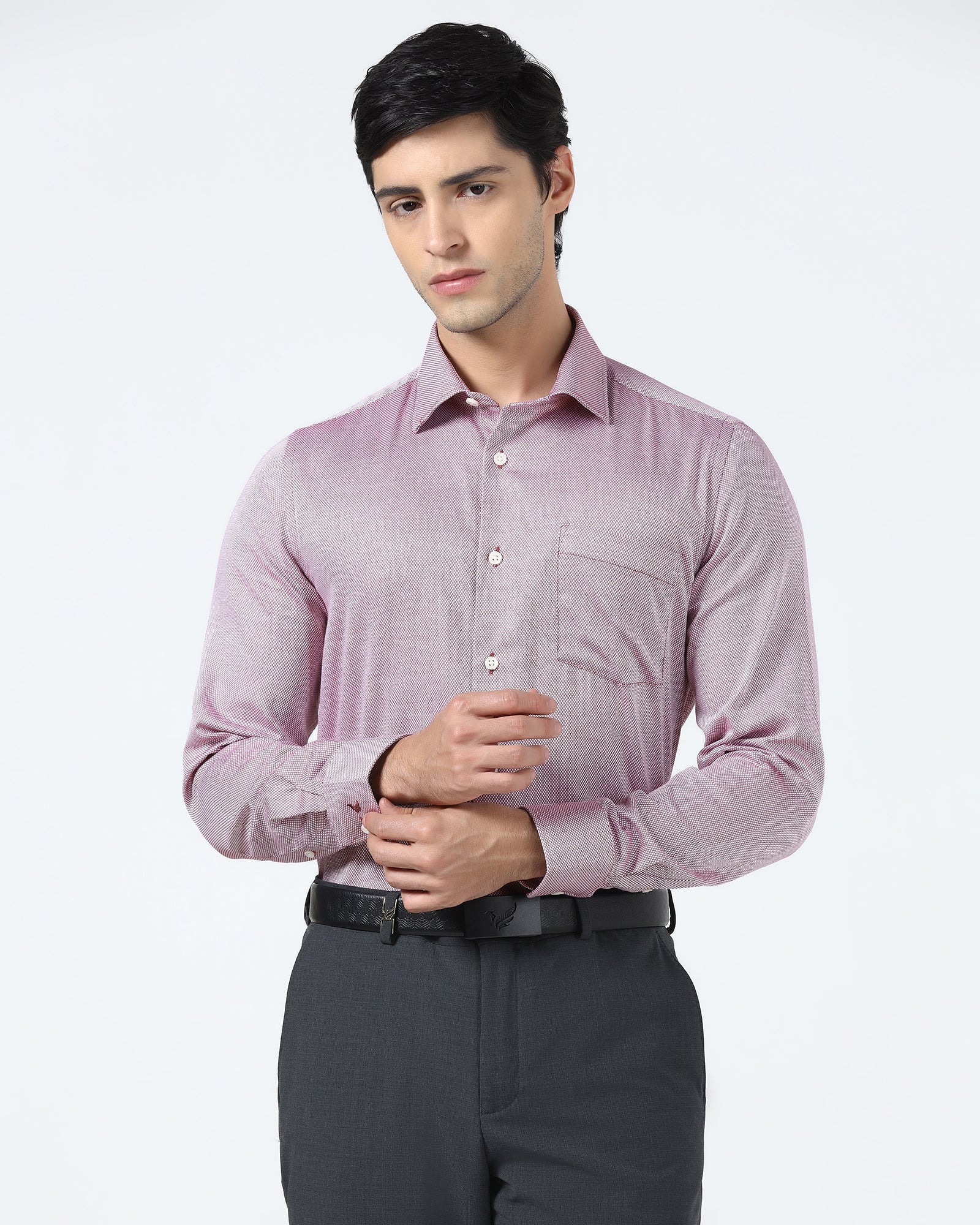 Red Textured Shirt - Thanos