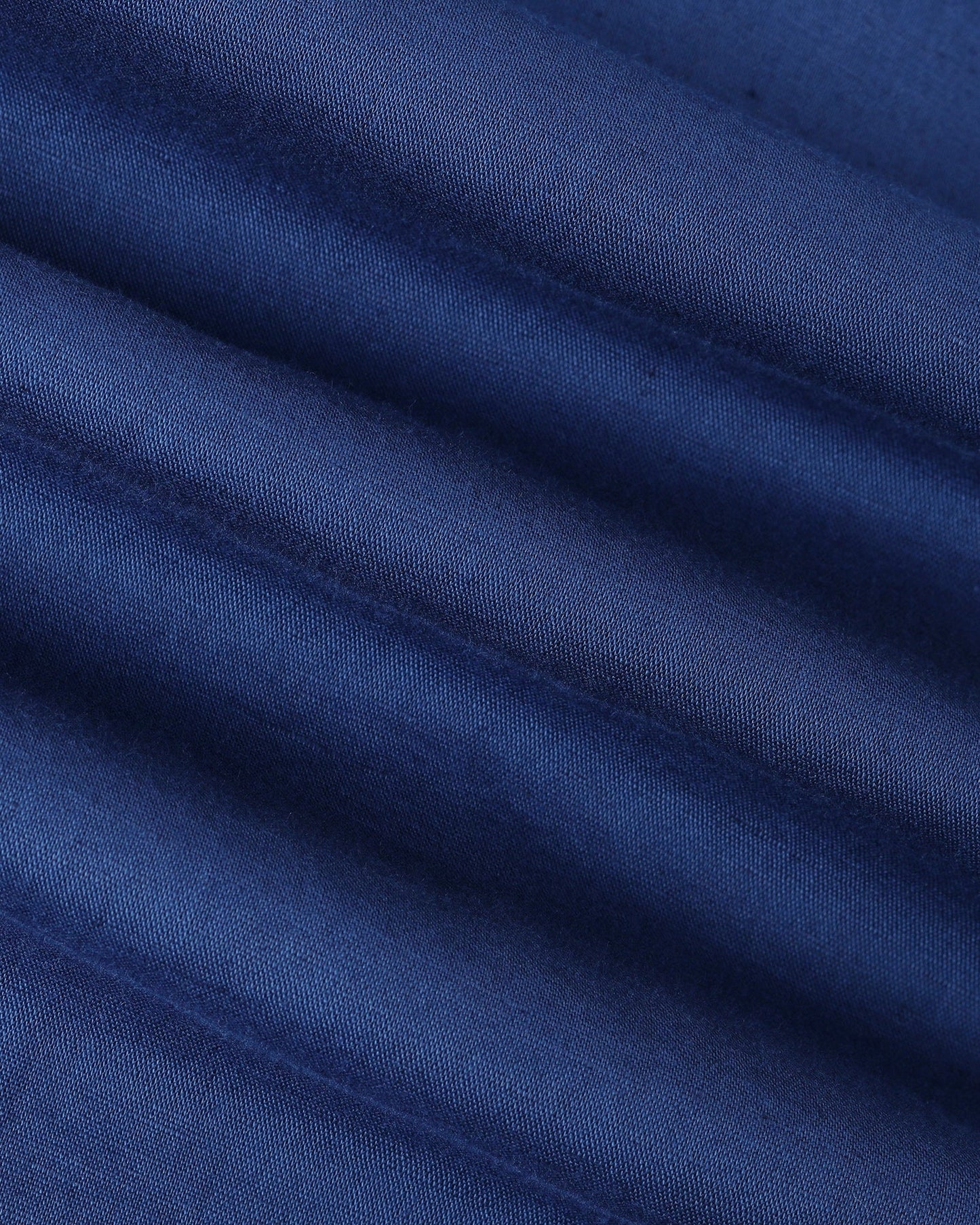 Royal Blue Linen Solid Shirt - Cleo