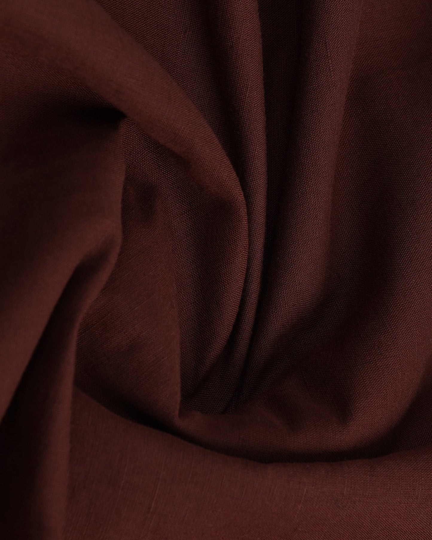 Rust Linen Solid Shirt - Konrad