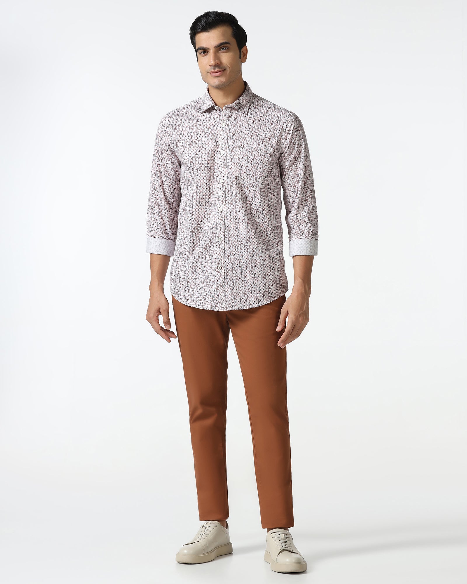Rust Printed Shirt - Emeric