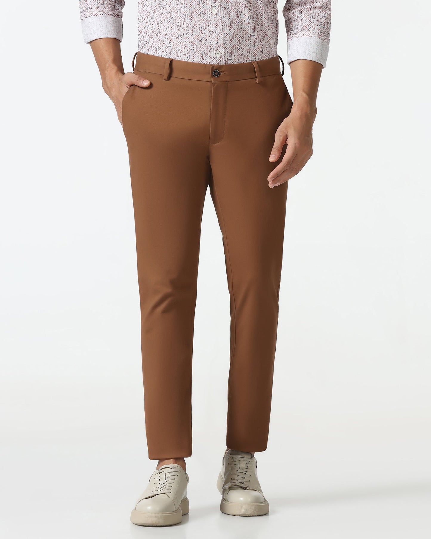 Rust Solid Khakis - Mario