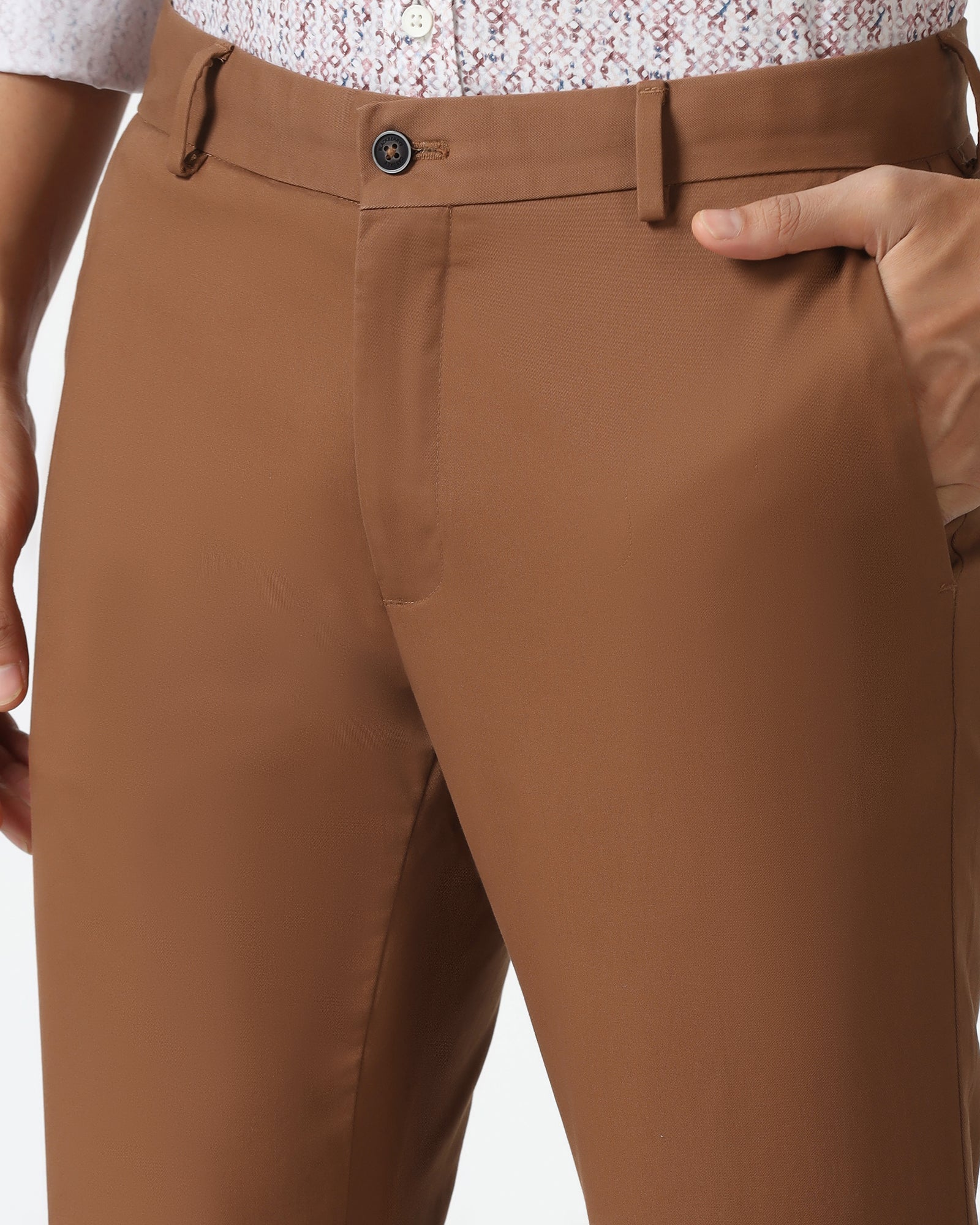 Rust Solid Khakis - Mario