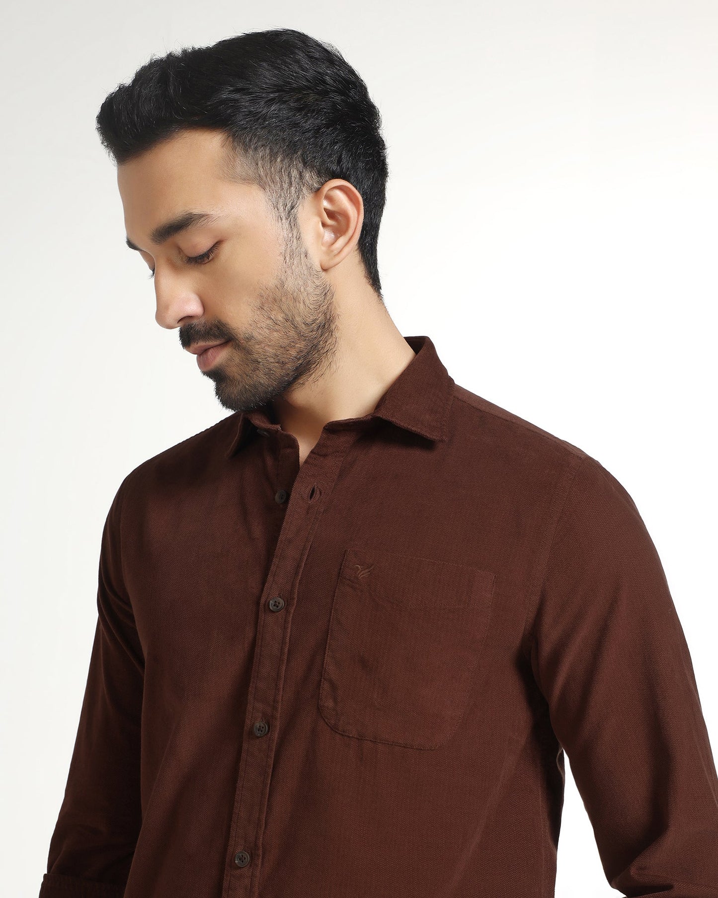 Rust Solid Shirt - Tevez