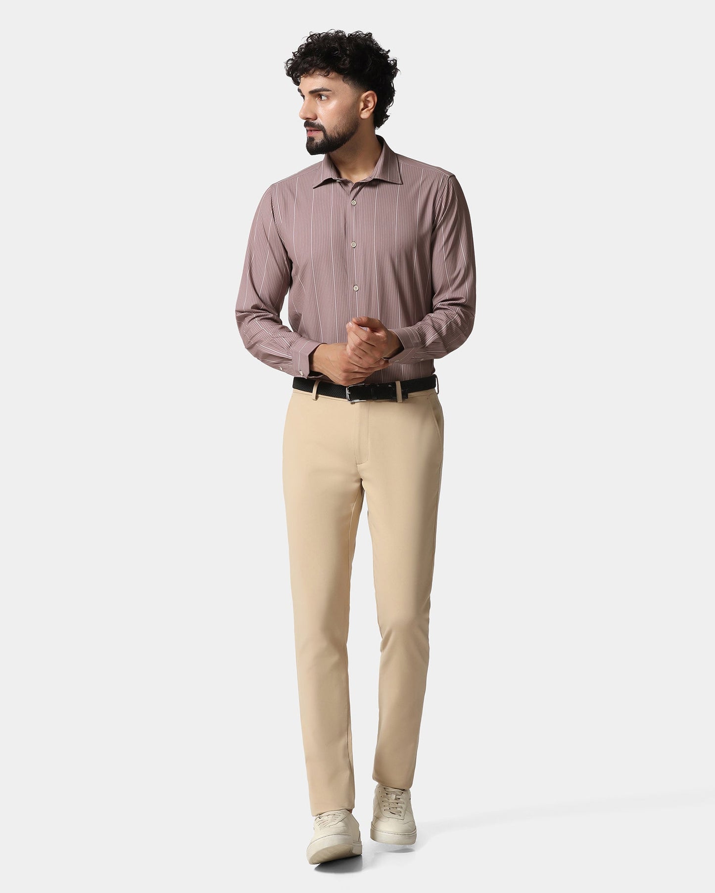 Rust Techpro Stripe Shirt - Grill