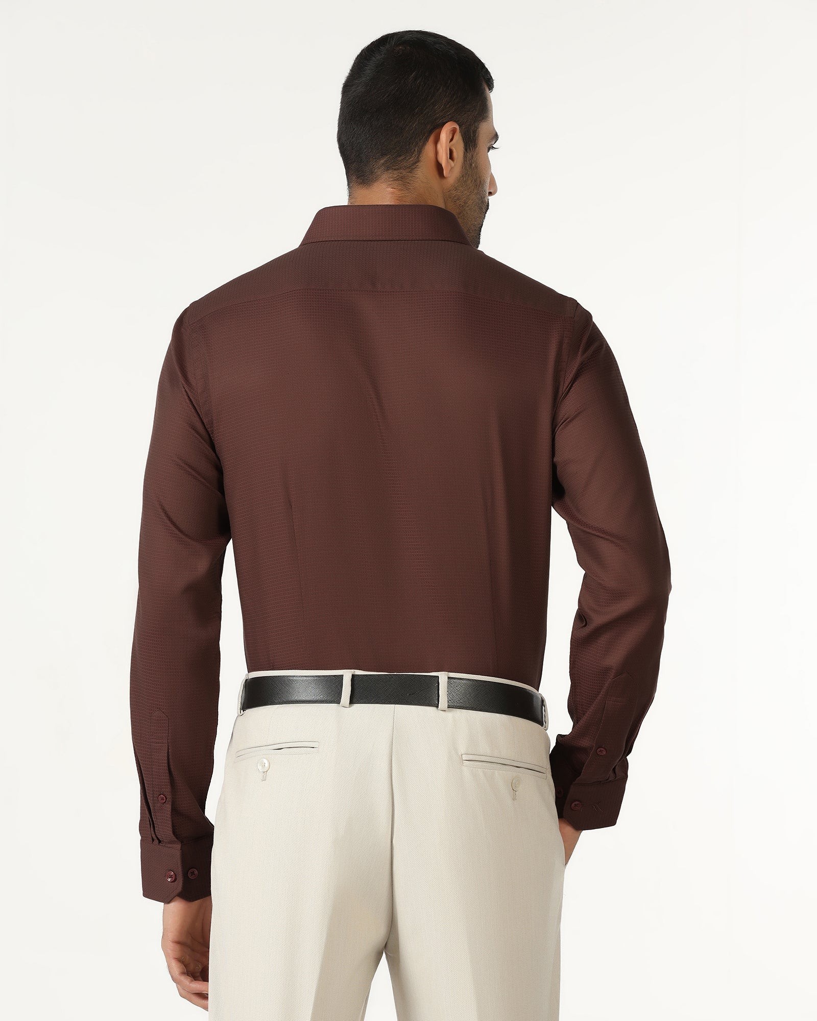 Rust Textured Shirt - Recite