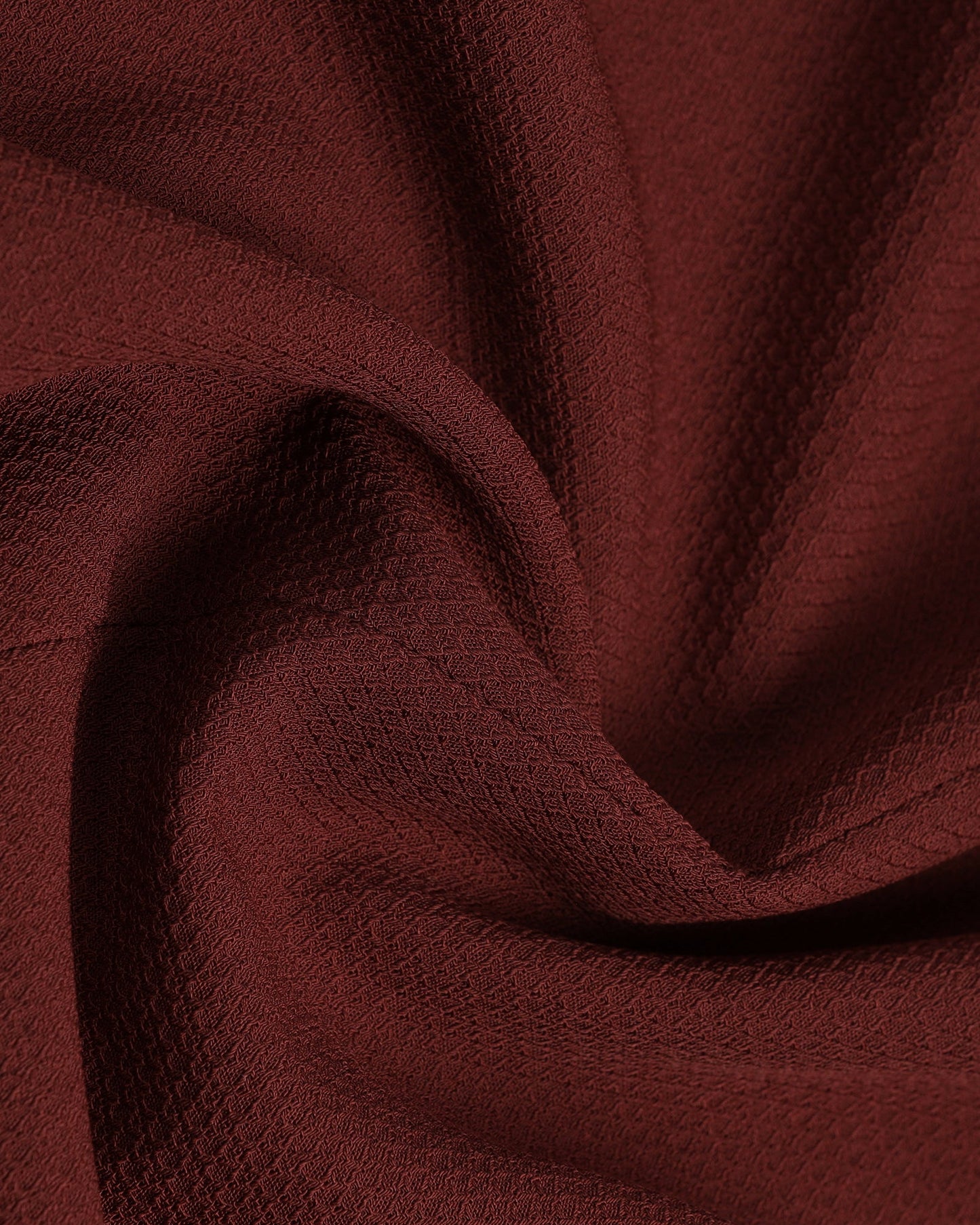 Rust Three Piece Textured Suit - Gioni