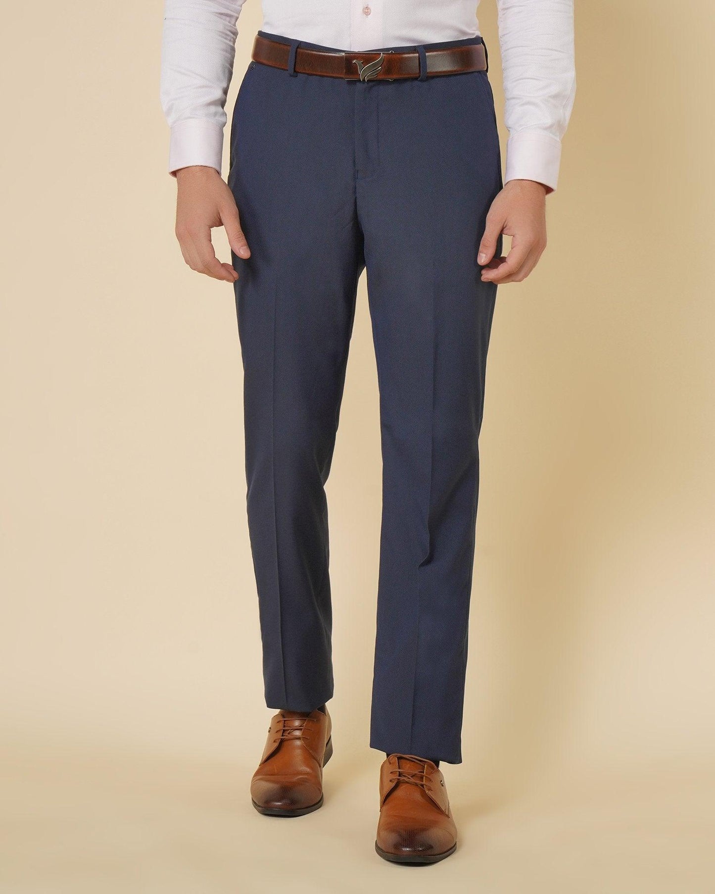 Selta Formal Technowaist Trouser In Navy (B90 Fit)