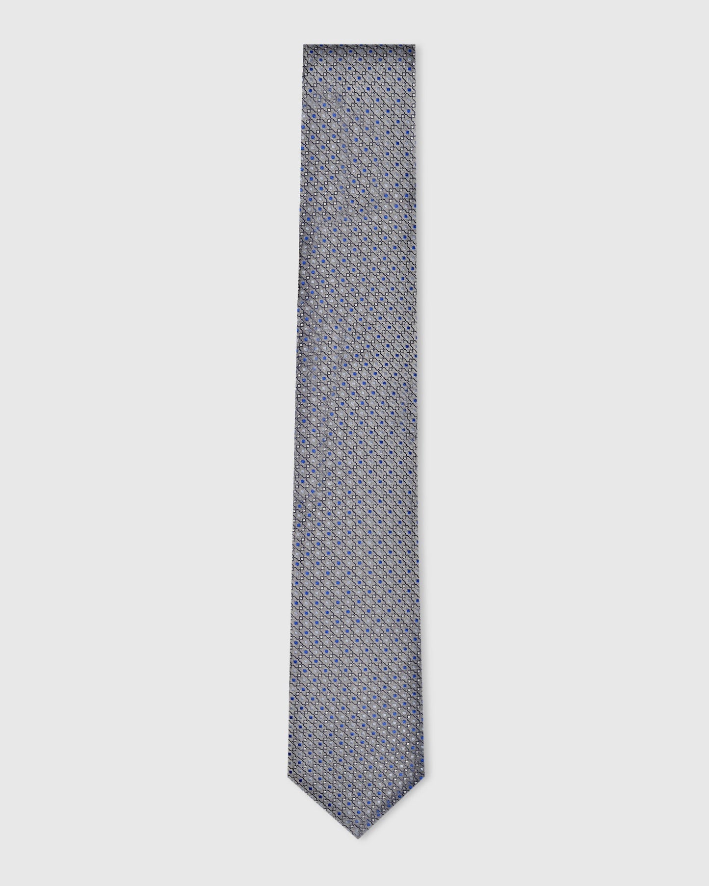 Silk Sky Blue Jacquard Tie - Vaiga