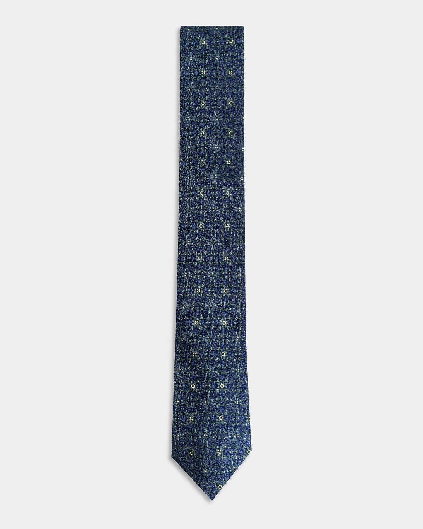 Silk Green Jacquard TIie- Wico