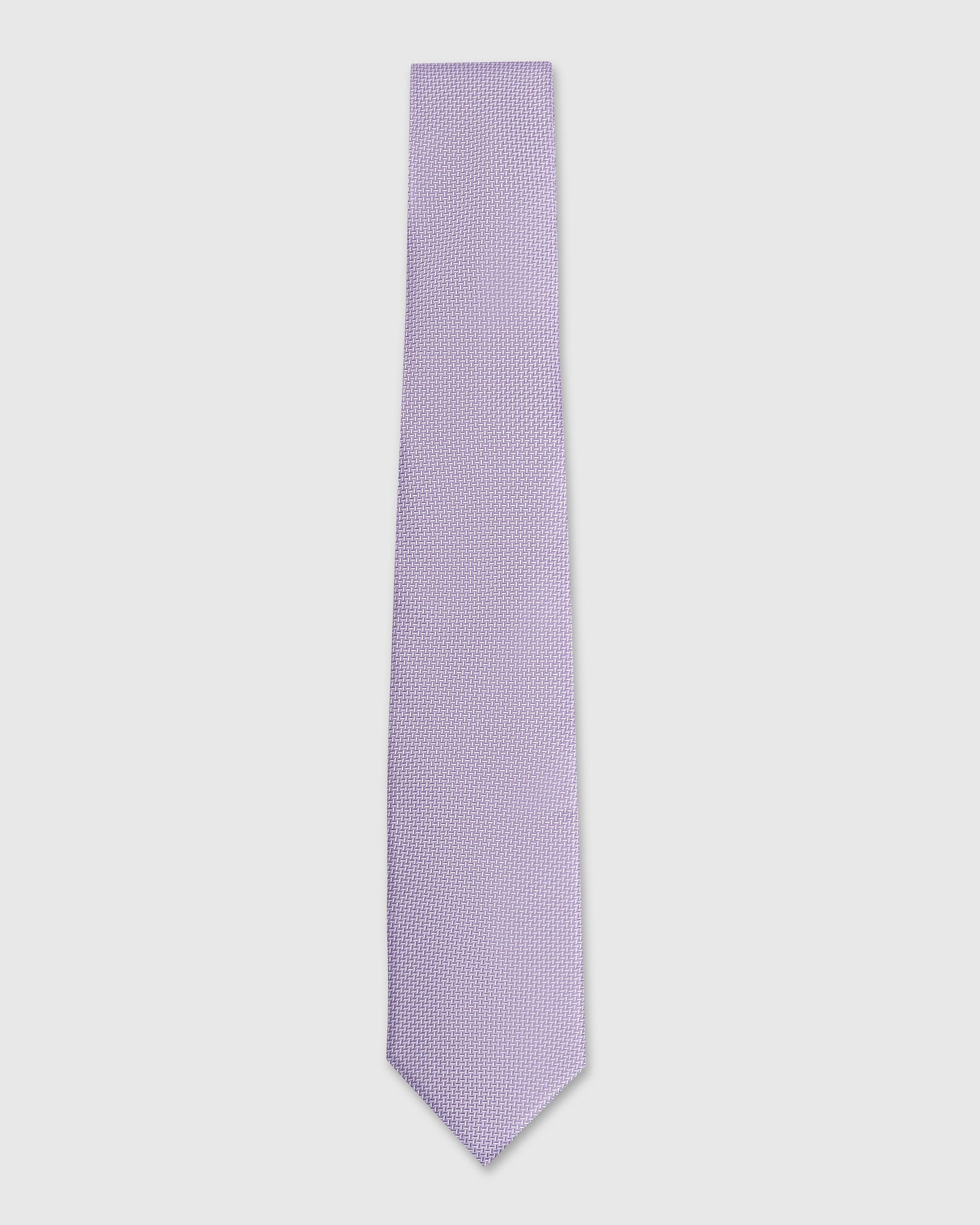 Silk Light Purple Jacquard Tie - Light