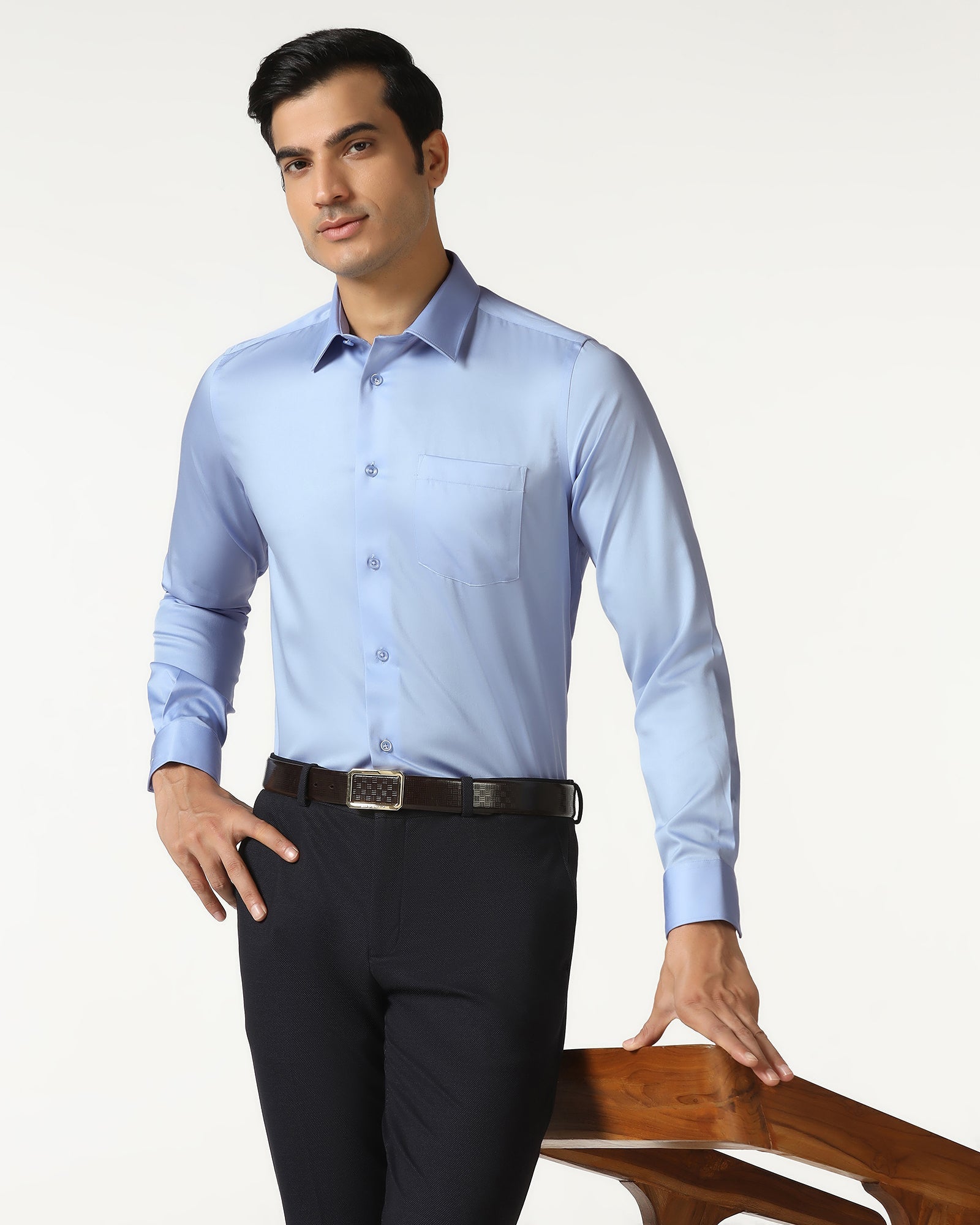 Sky Blue Non Iron Solid Shirt - Sailor