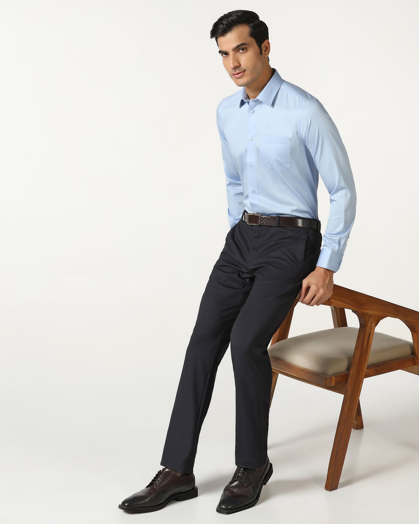 Sky Blue Non Iron Solid Shirt - Sailor