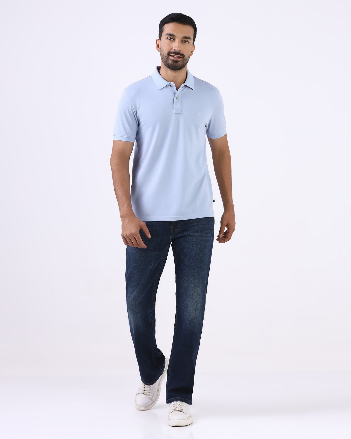 Sky Blue Must Haves Solid Polo - Yukii