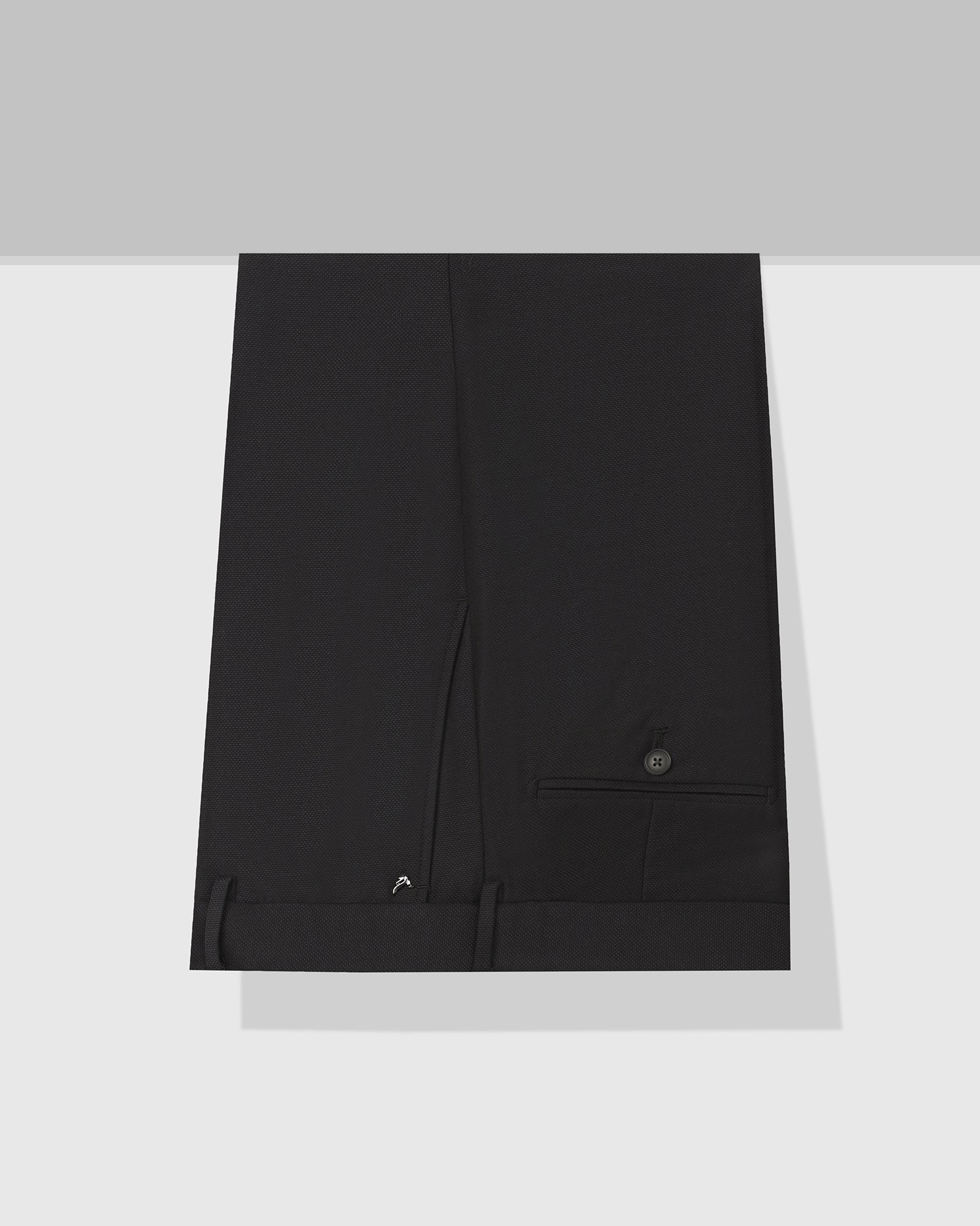 Slim Fit B-91 Formal Black Textured Trouser - Otto