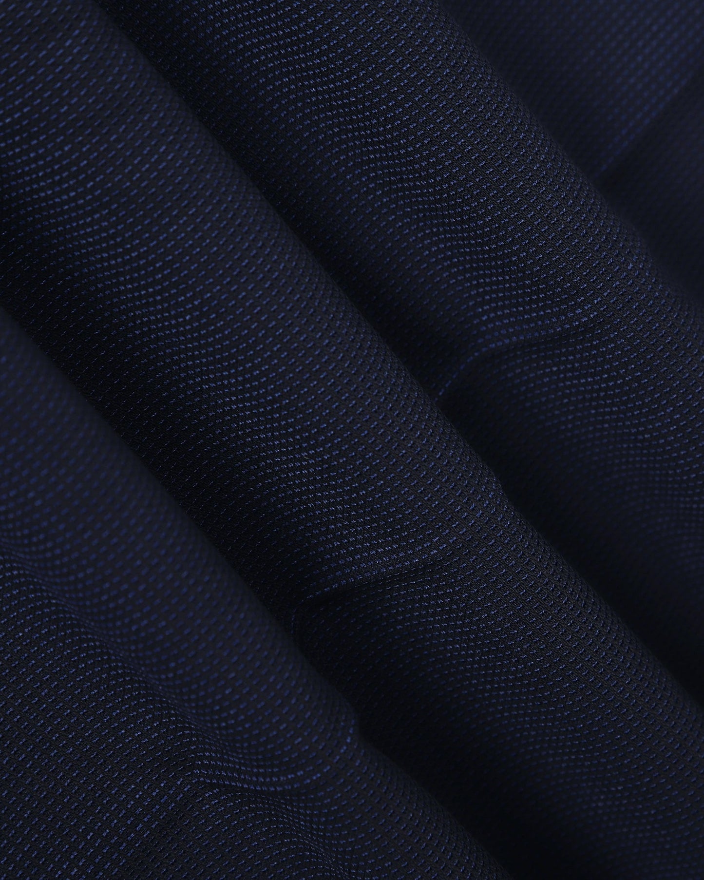 Slim Comfort B-95 Formal Navy Textured Trouser - Amor