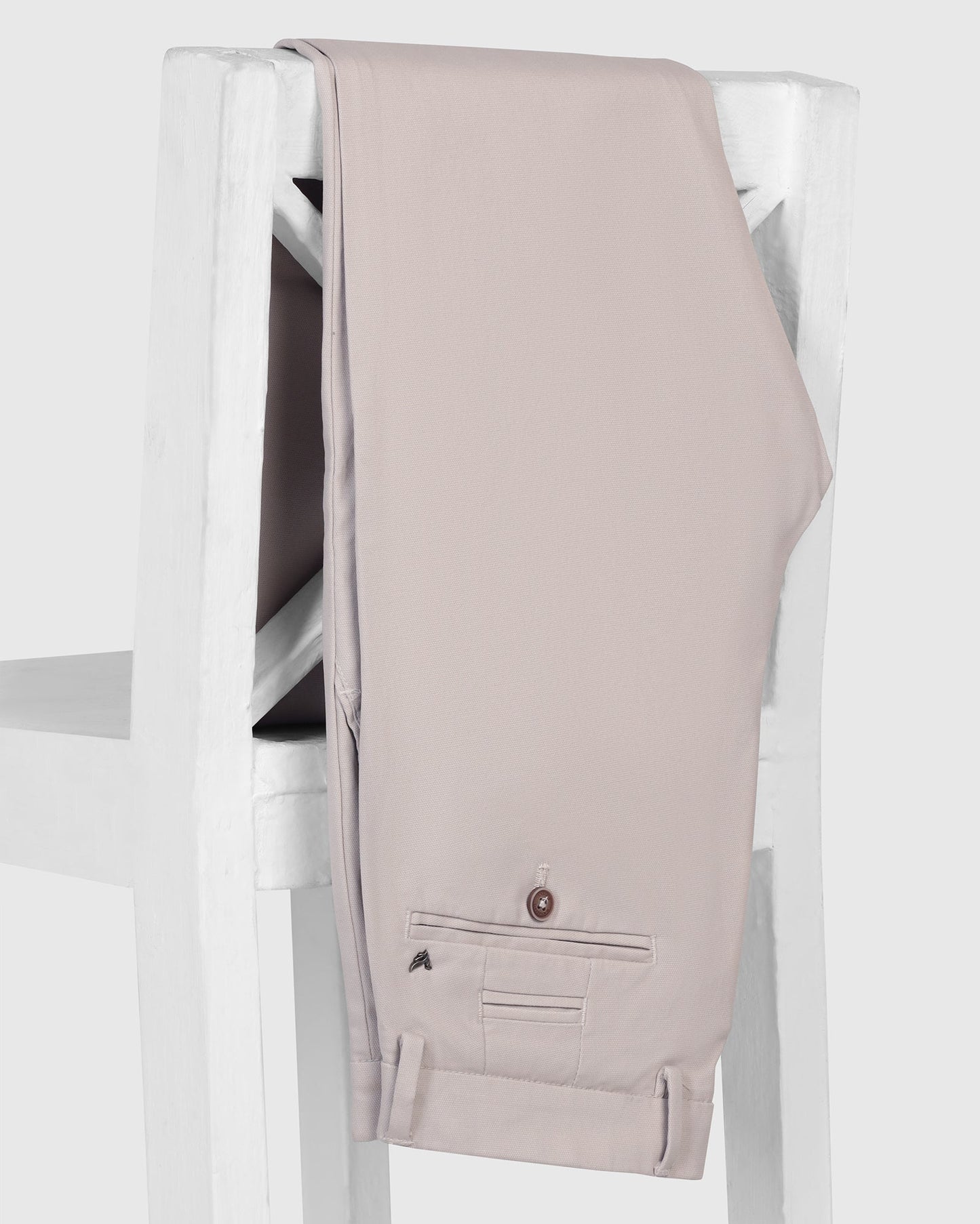 Slim Fit B-91 Casual Beige Textured Khakis - Kary