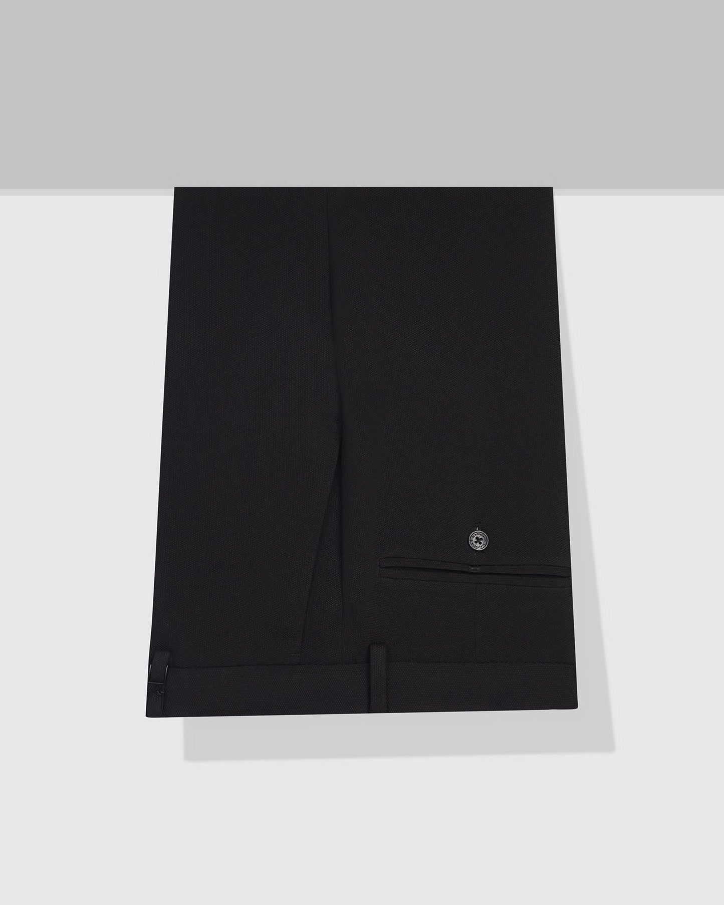 Slim Fit B-91 Formal Black Textured Trouser - Davidoff