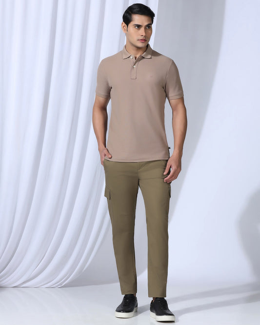 Sneaker Fit Casual Khaki Solid Khakis - Lite