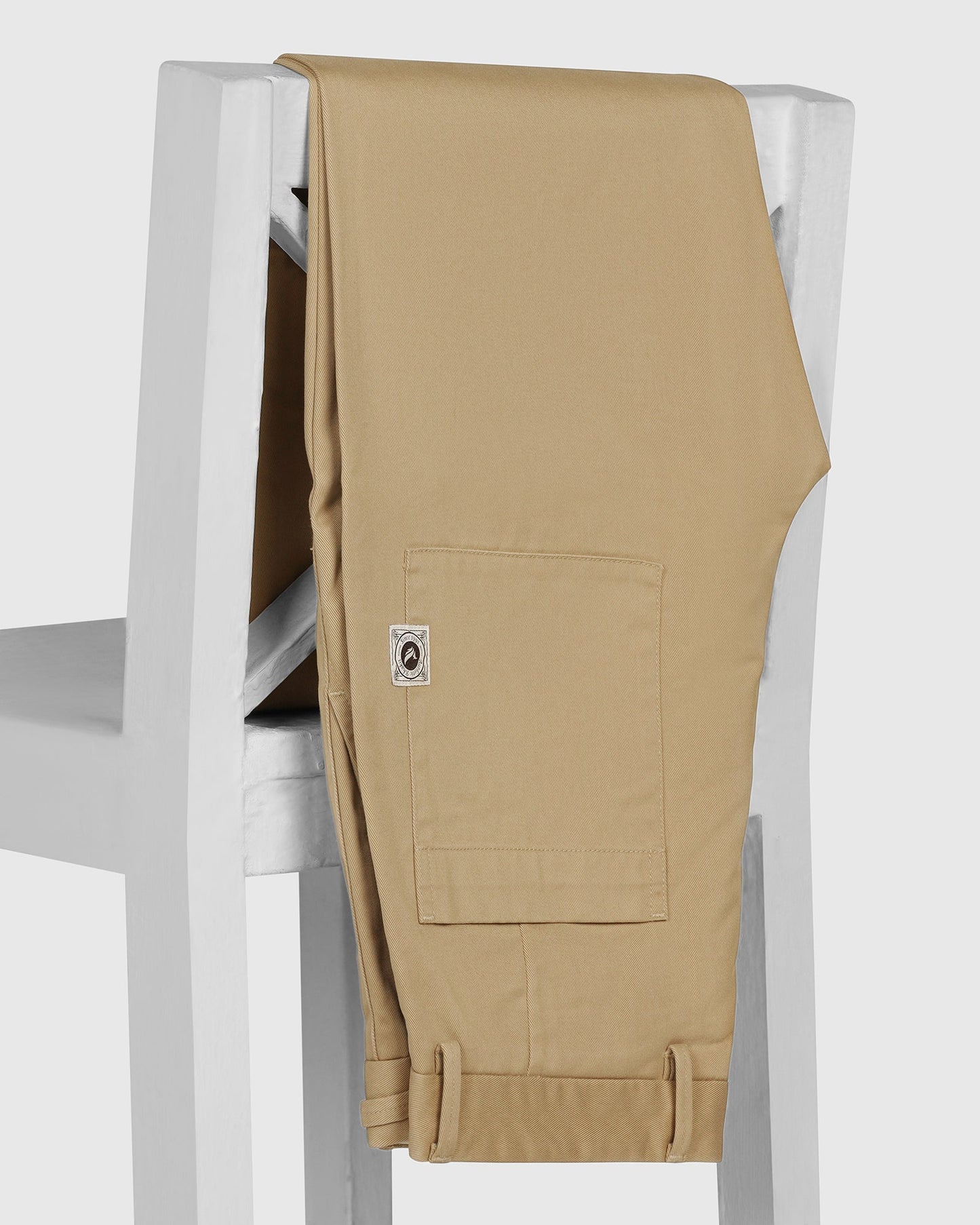 Sneaker Fit Casual Khaki Solid Khakis - Hudson
