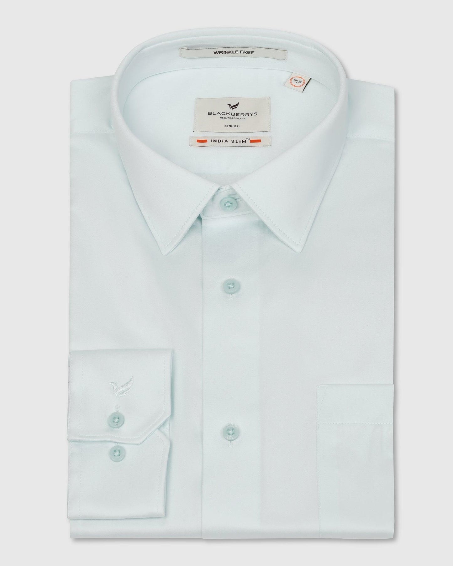 Must Haves Formal Aqua Solid Shirt - Sailor - Blackberrys