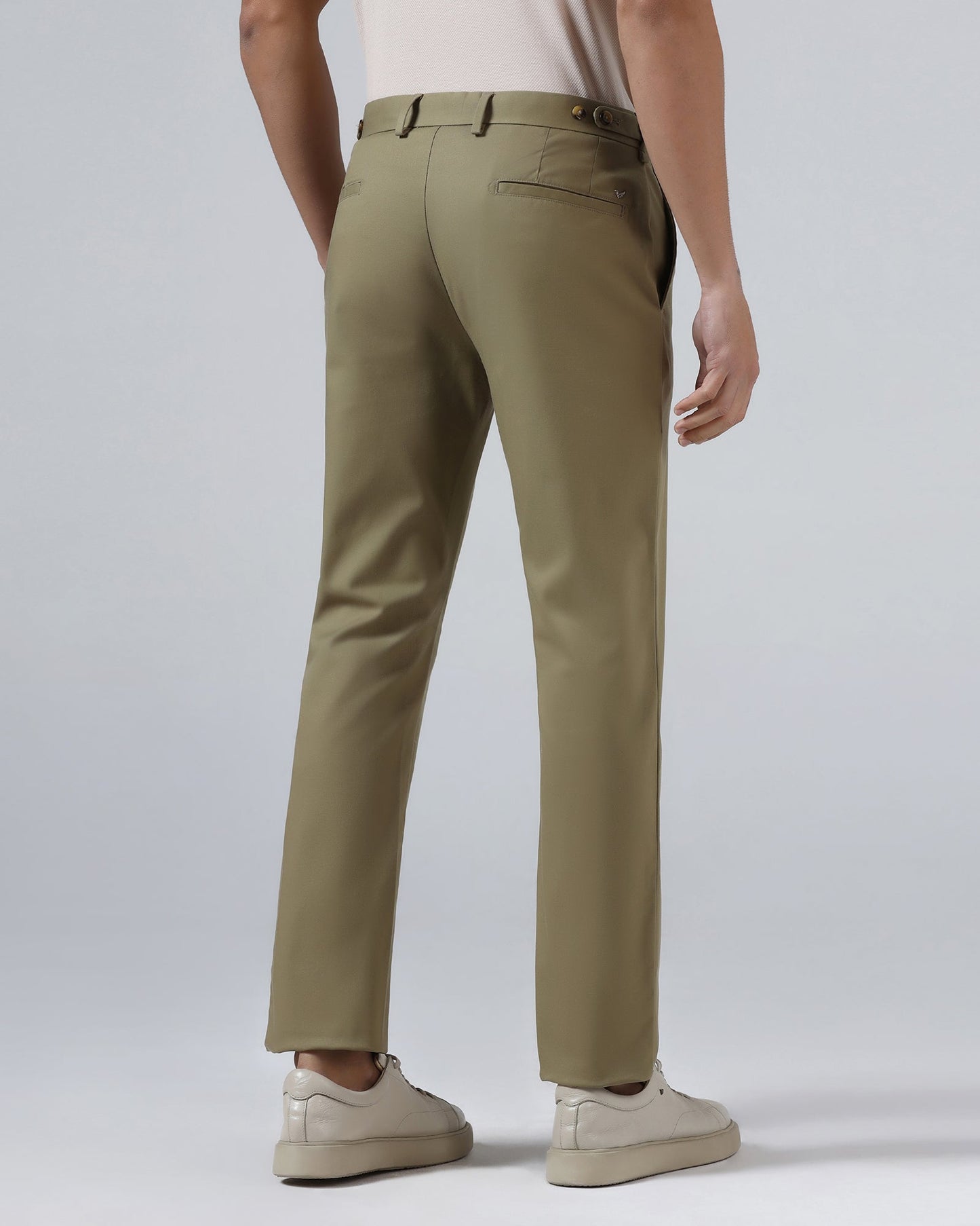 Stone Beige Non Iron Solid Khakis - Maple