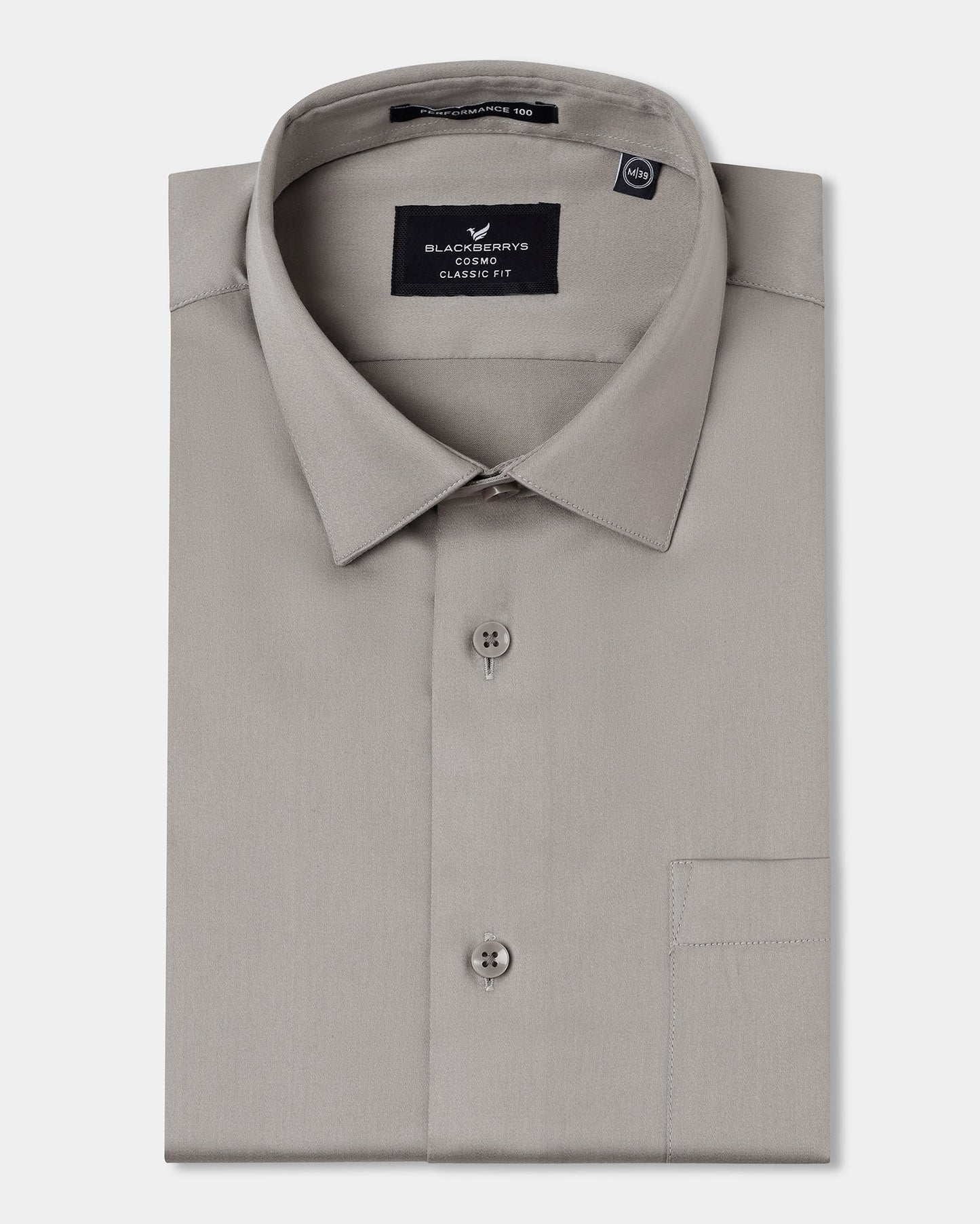Stone Half Sleeve Unwrinkle Solid Shirt - Sylvia