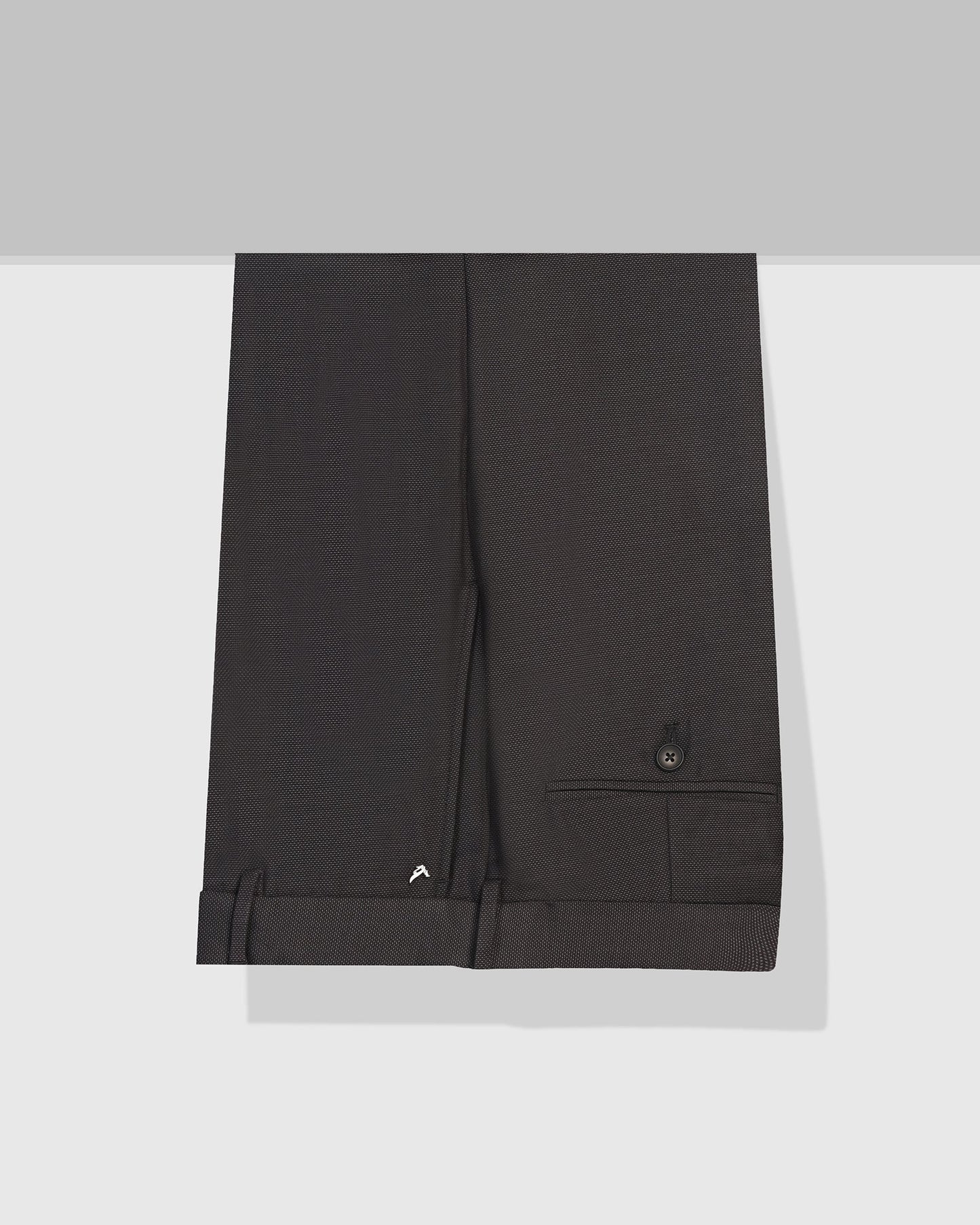Straight B-90 Formal Charcoal Textured Trouser - Otto