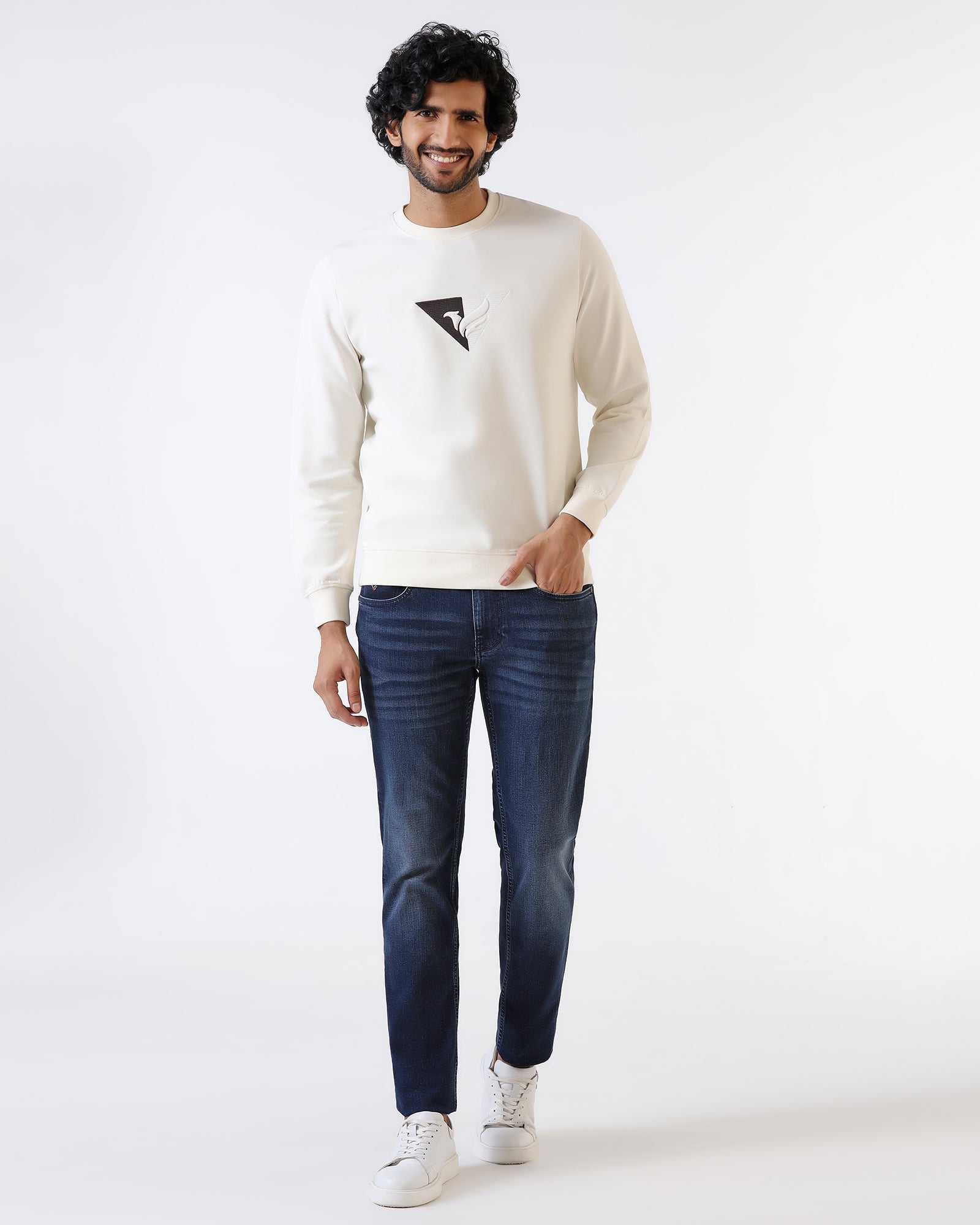 Super Clean Slim Comfort Buff Fit Indigo Jeans - Albin