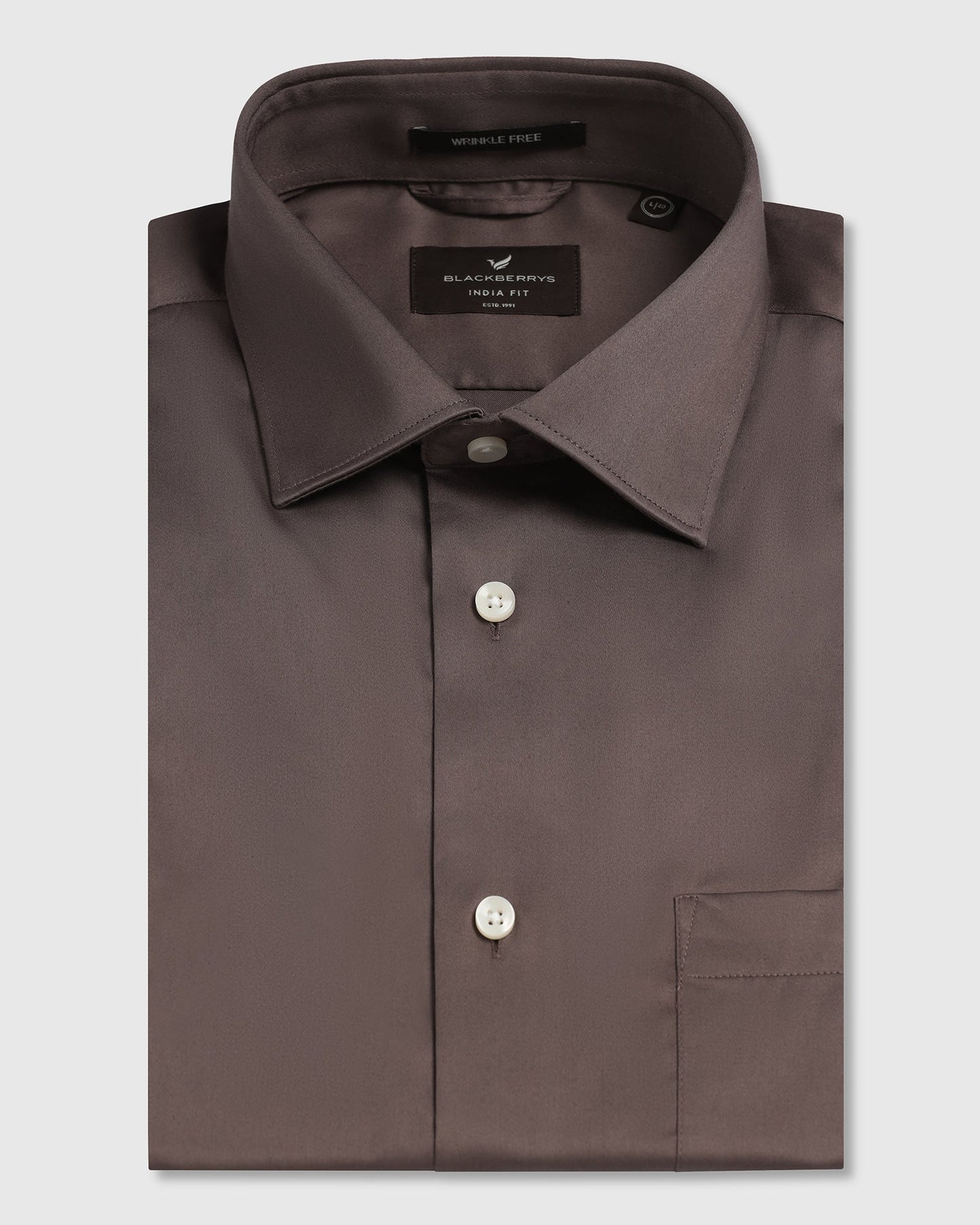 Tan Non Iron Solid Shirt - Sylvia