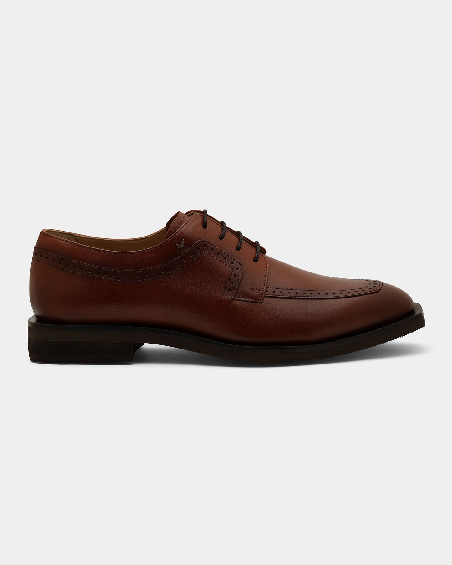 Tan Solid Derby Shoes - Winfordd