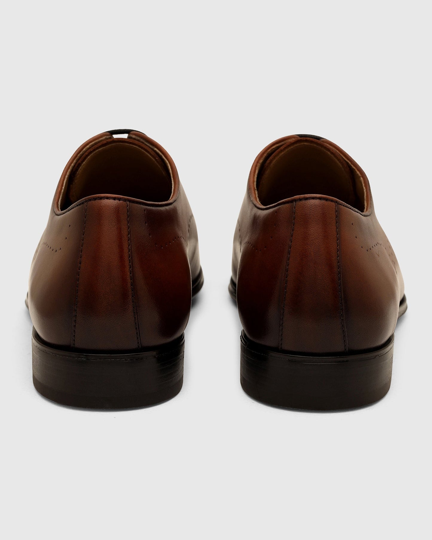 Tan Solid Oxford Shoes - Asteroid