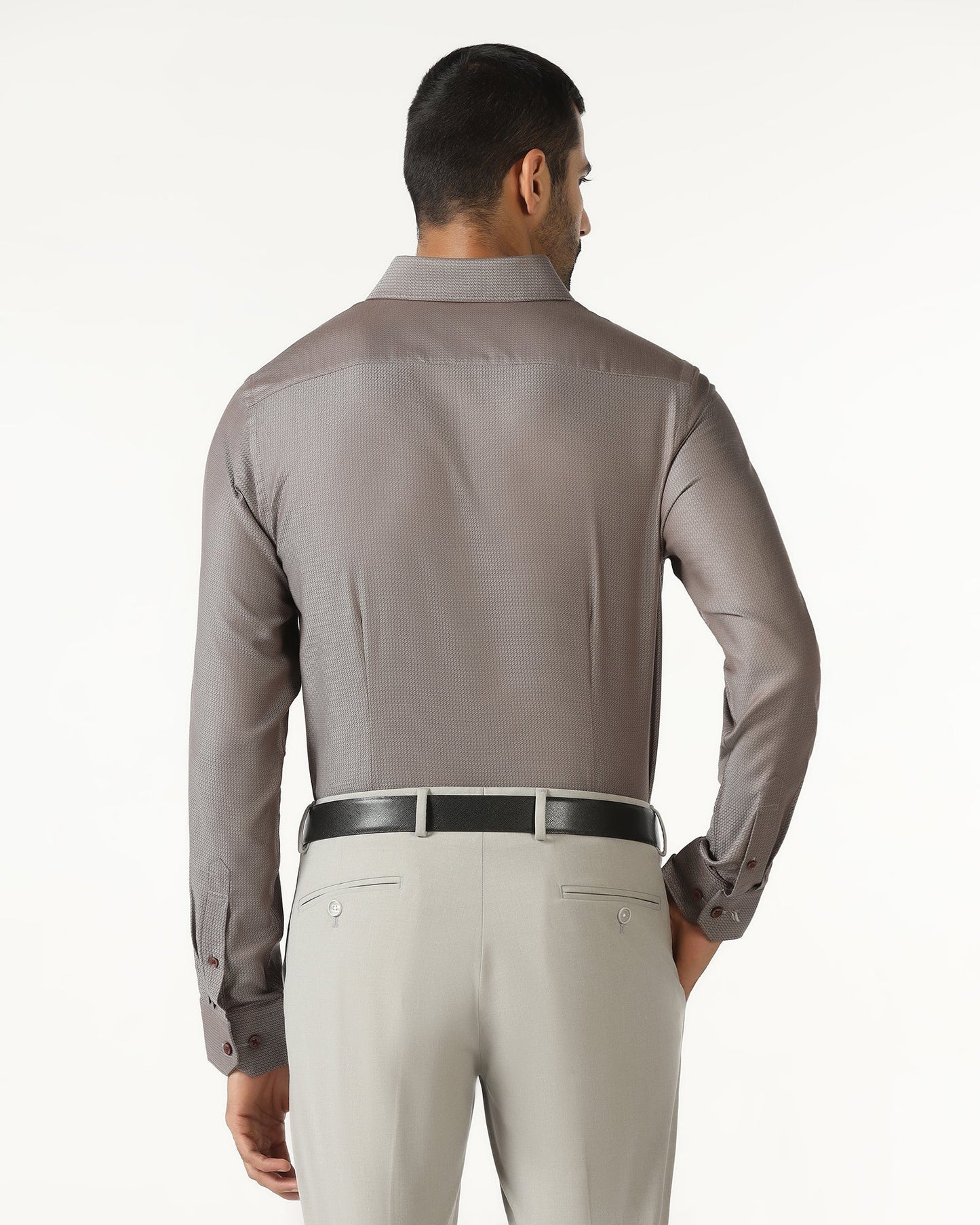 Tan Textured Shirt - Recite