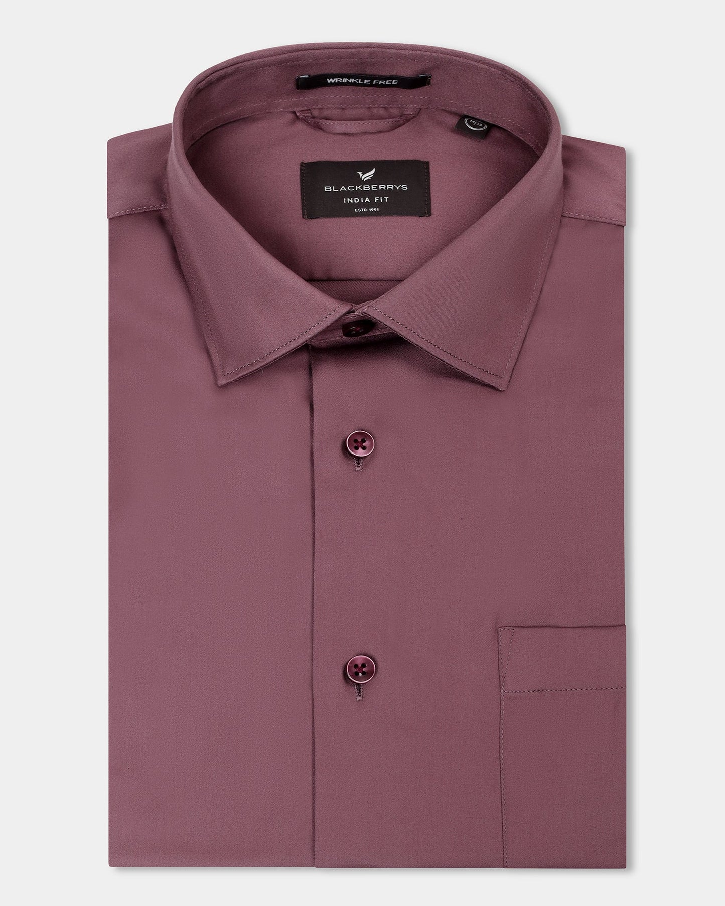 Dusty Pink Unwrinkle Solid Shirt - Sylvia