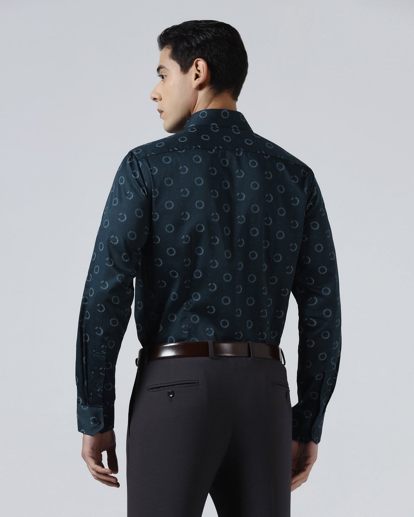 Teal Printed Shirt - Circuit