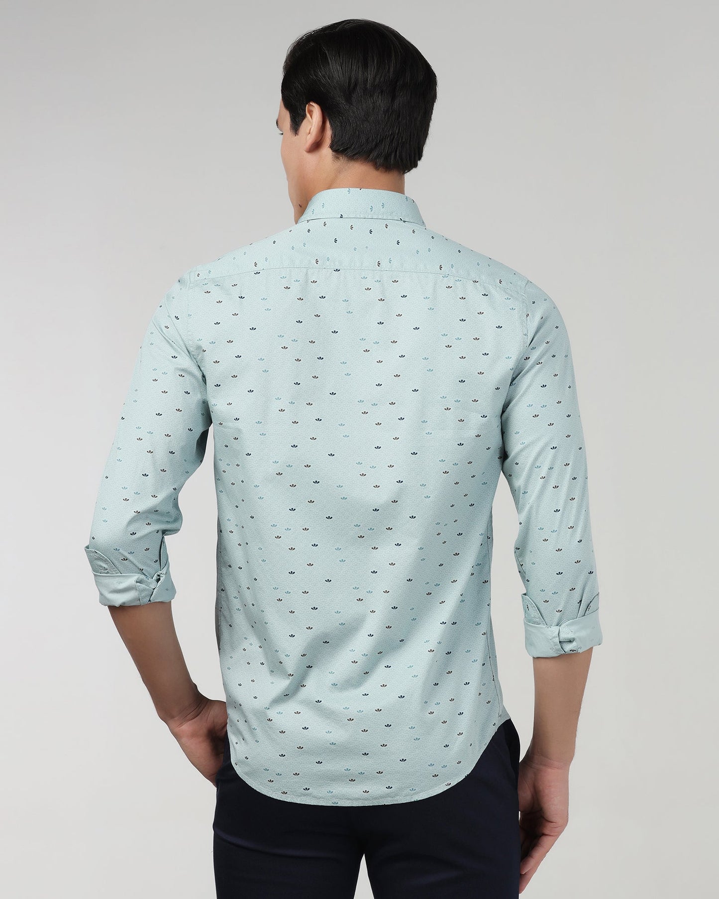 Teal Printed Shirt - Tobas