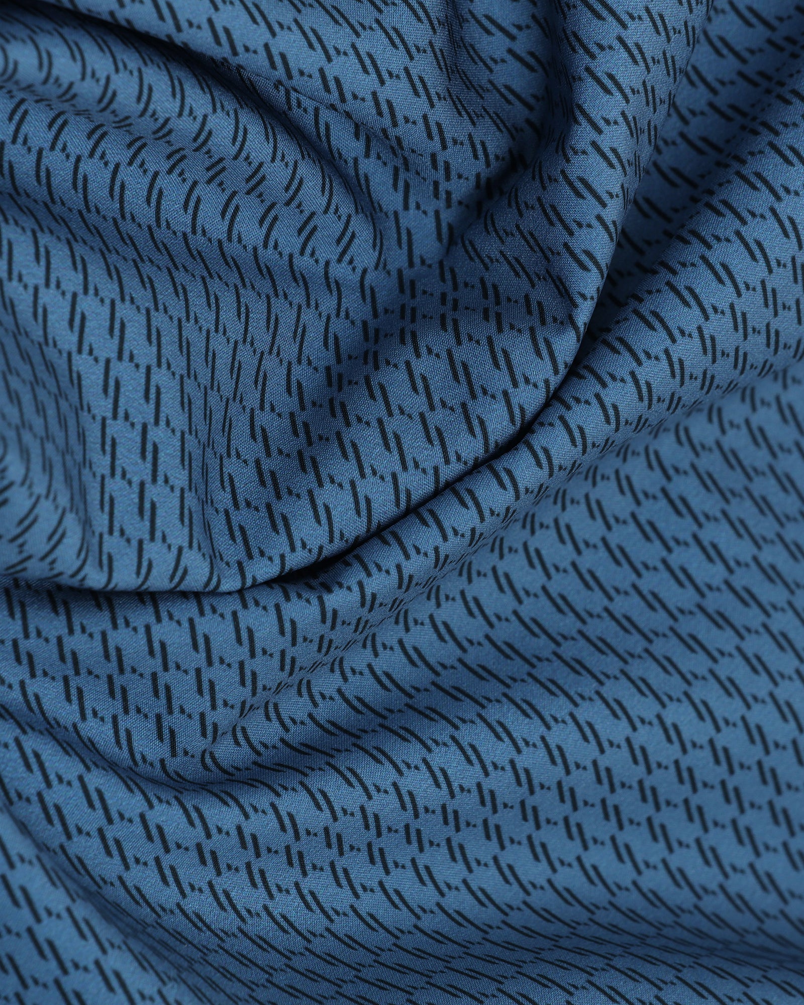 TechPro Formal Half Sleeve Blue Printed Shirt - Ivan