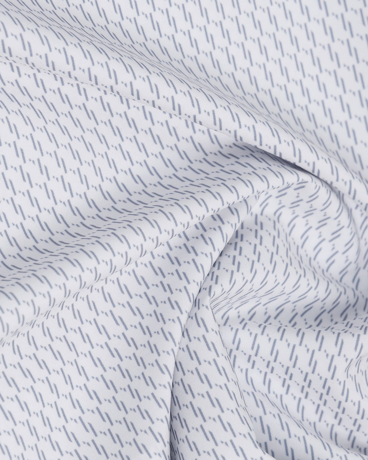 TechPro Formal Half Sleeve White Printed Shirt - Ivan