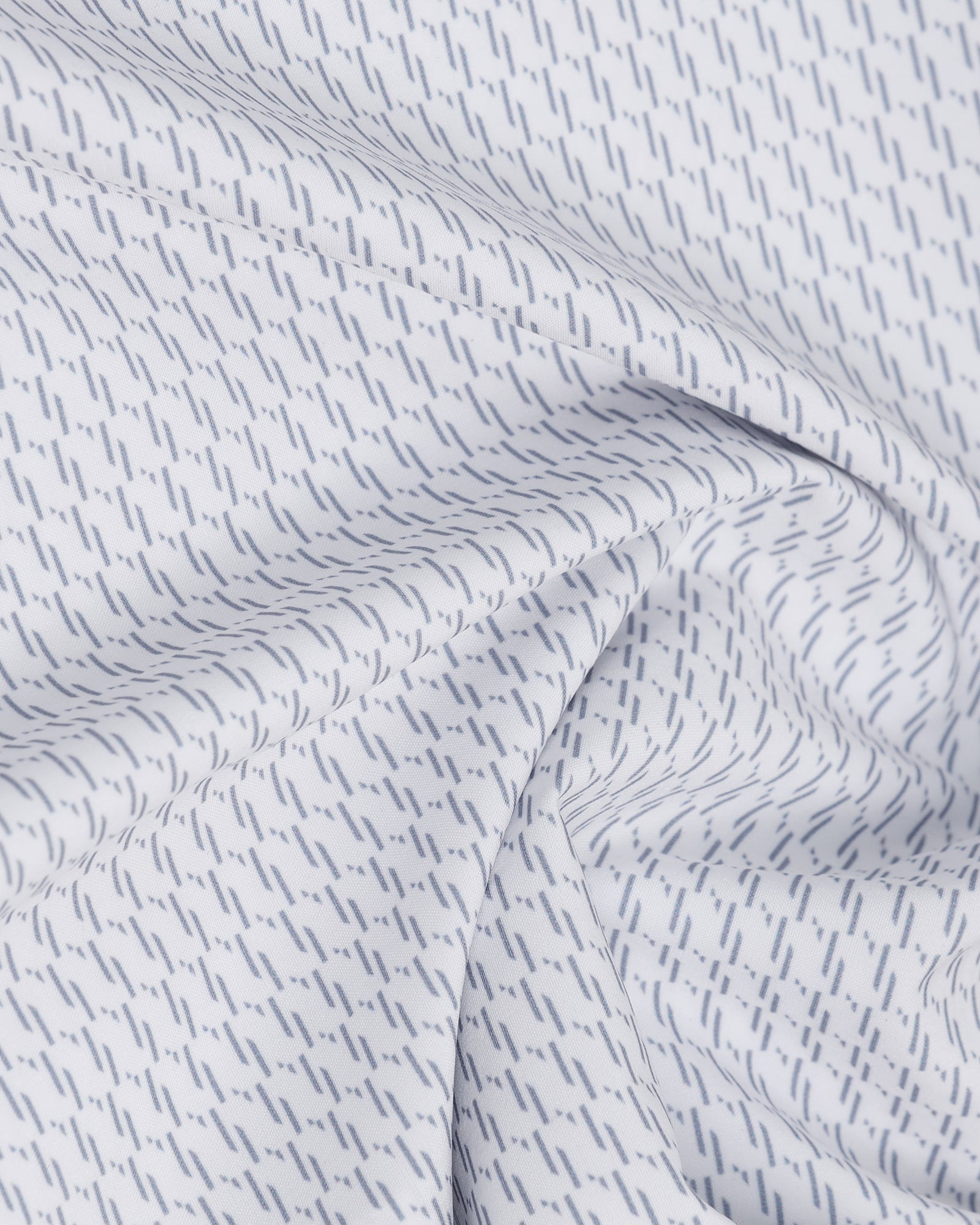 TechPro Formal Half Sleeve White Printed Shirt - Ivan