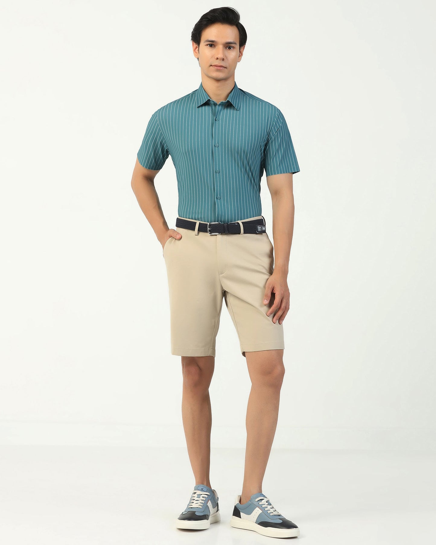 TechPro Casual Beige Solid Shorts - Serry