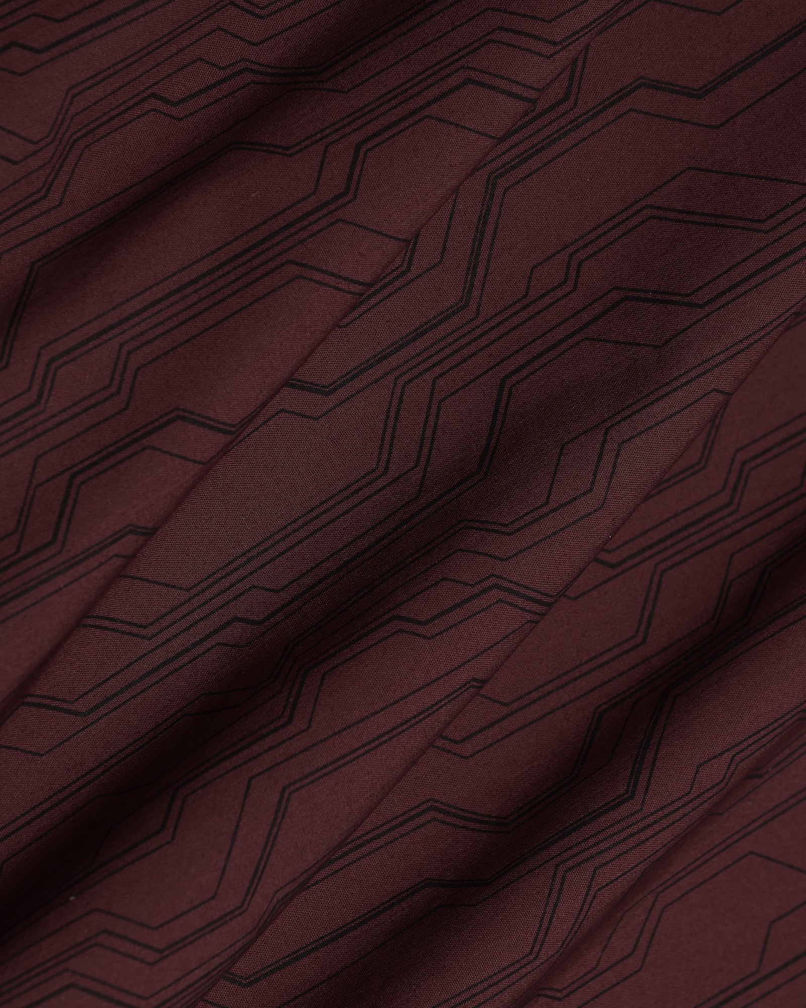 TechPro Formal Red Printed Shirt - Blade