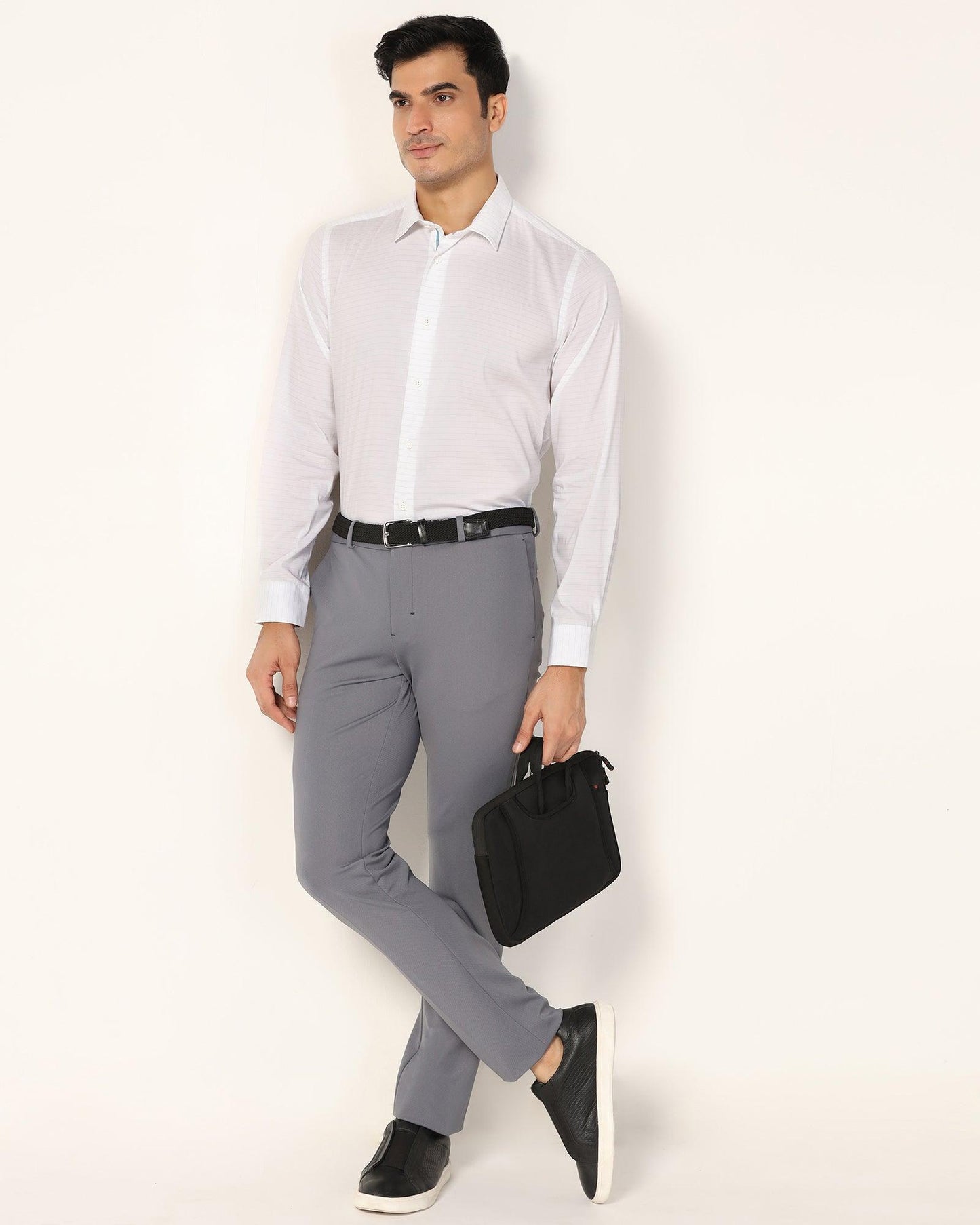 TechPro Formal White Solid Shirt - Theory