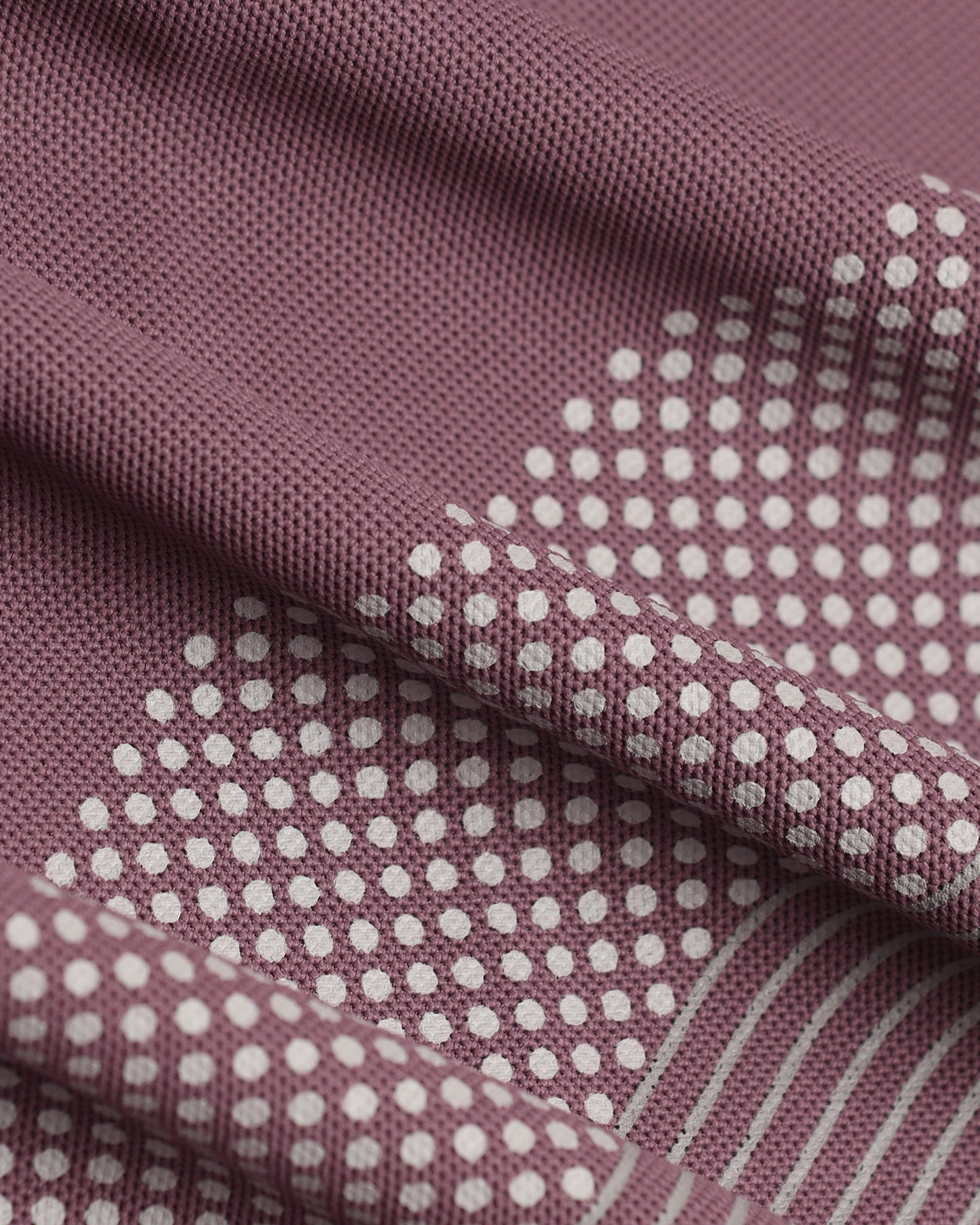TechPro Polo Mauve Printed T-Shirt - Walk