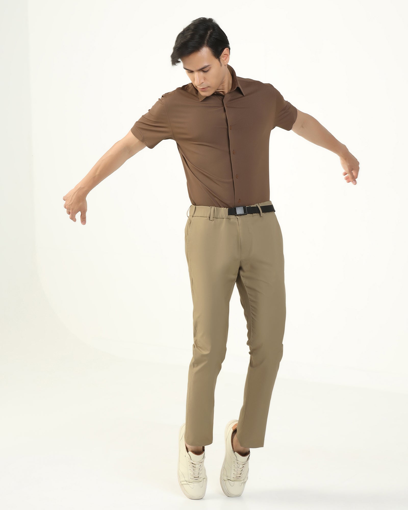 TechPro Slim Fit B-91 Casual Khaki Solid Khakis - Kyle