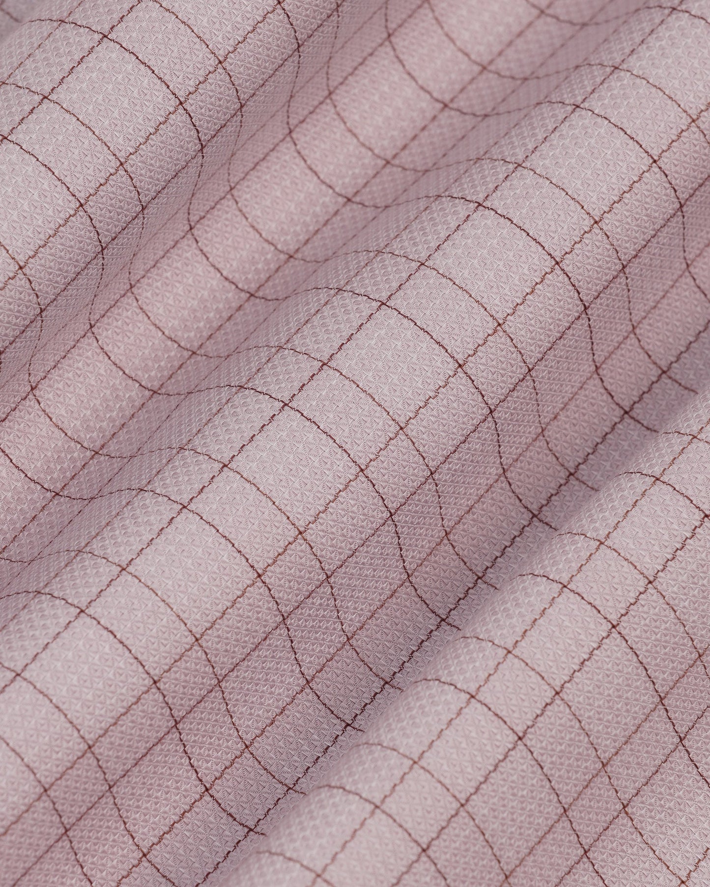 Temp Tech Formal Dusty Pink Check Shirt - Victor