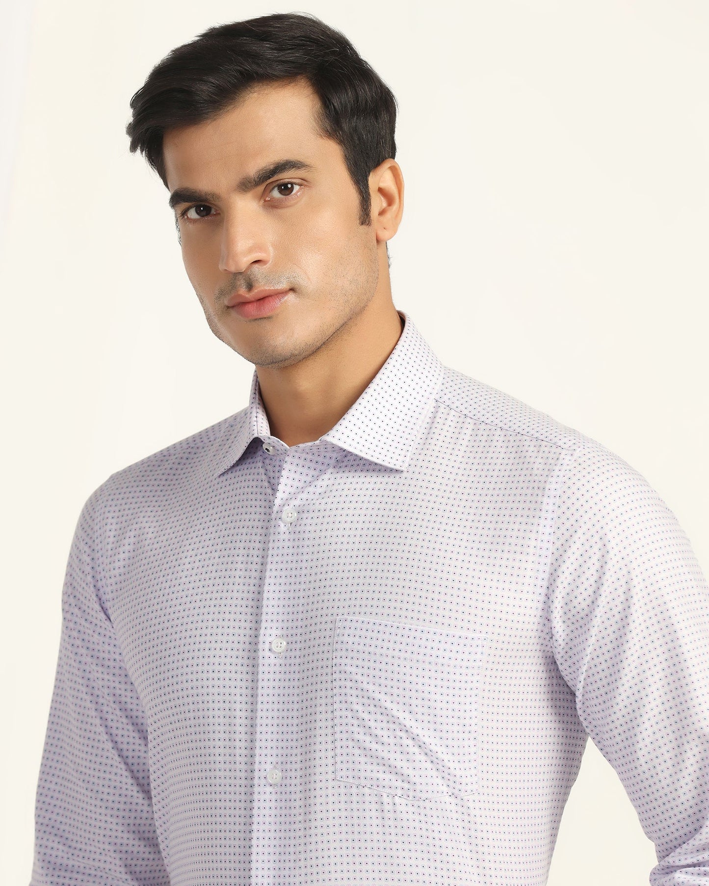 Temp Tech Formal Pink Printed Shirt - Vital